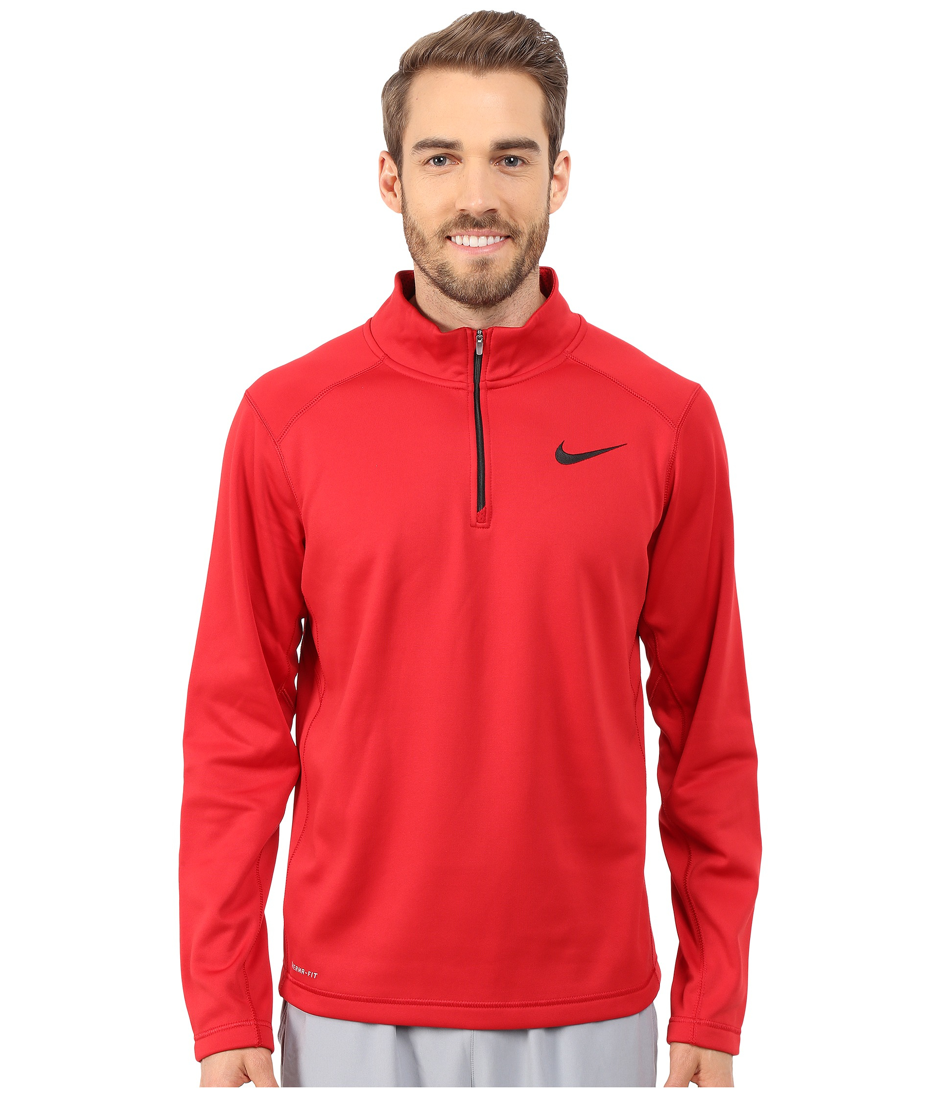Nike Ko 1/4 Zip Top in Red for Men - Lyst