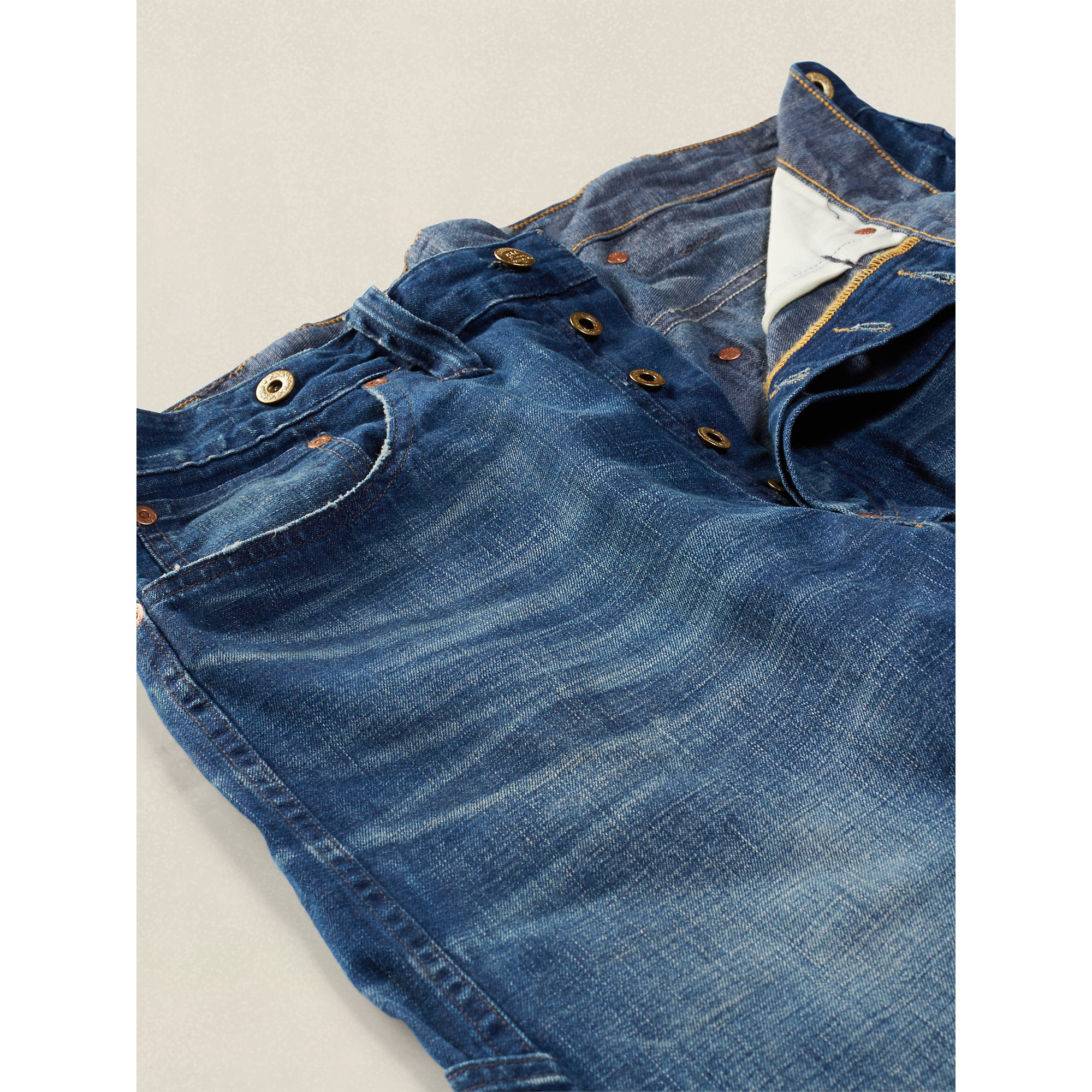 RRL Buckle-back Jean in Blue for Men | Lyst