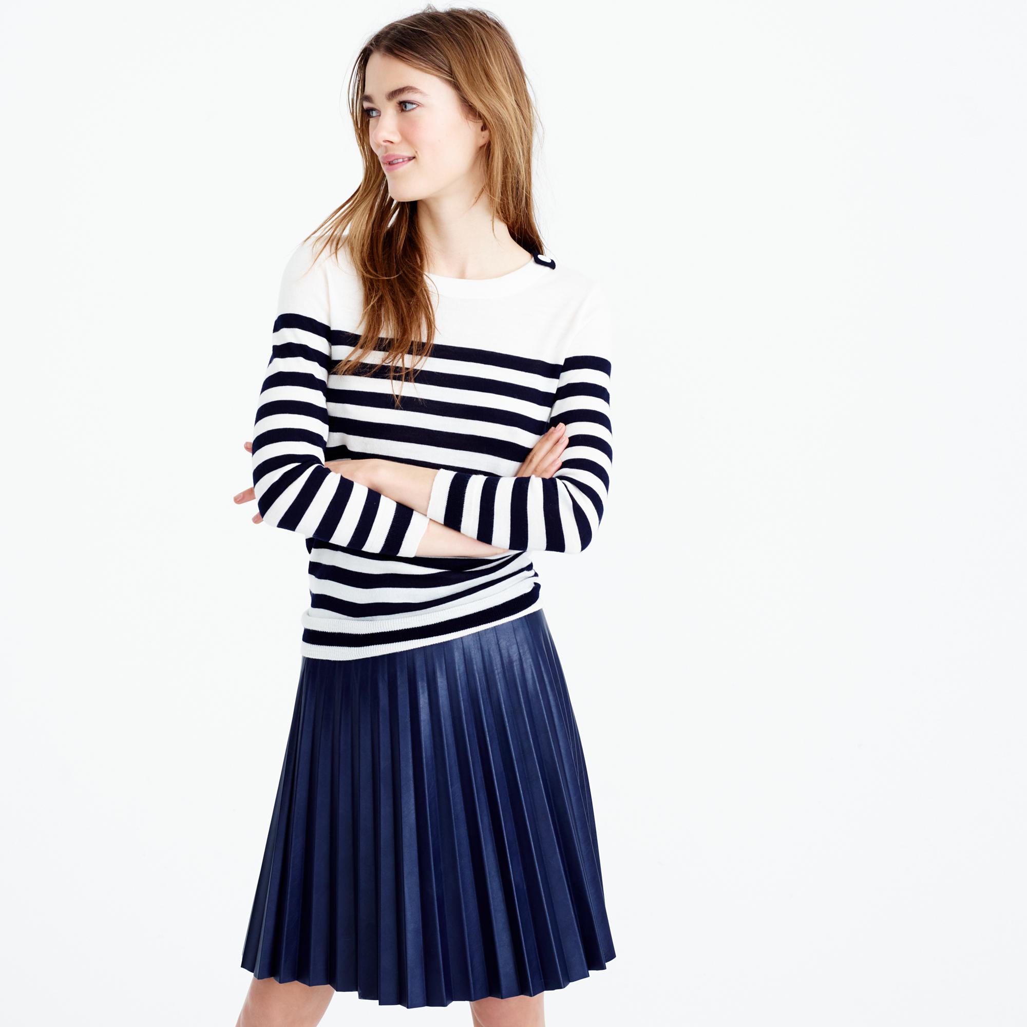 J.Crew Tippi Striped Sweater With 