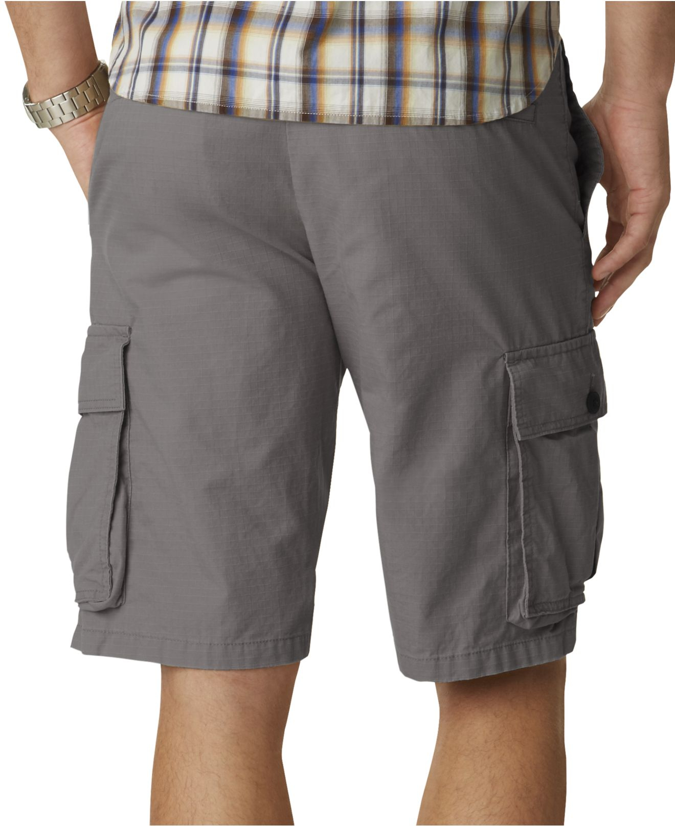 Dockers Ripstop Cargo Shorts in Gray 