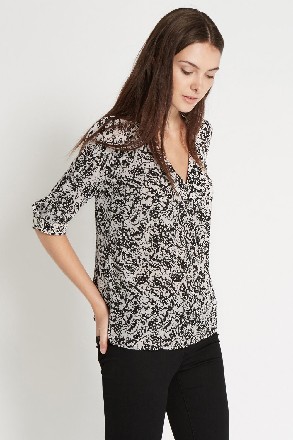 oasis flower texture tabby top in lyst oasis flower texture tabby top in lyst