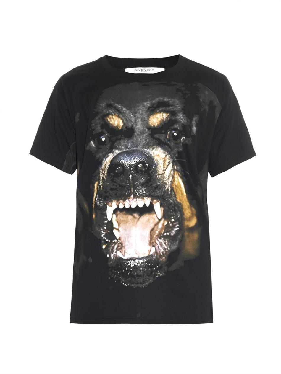 Givenchy Rottweiler Print T-Shirt in Black for Men - Lyst