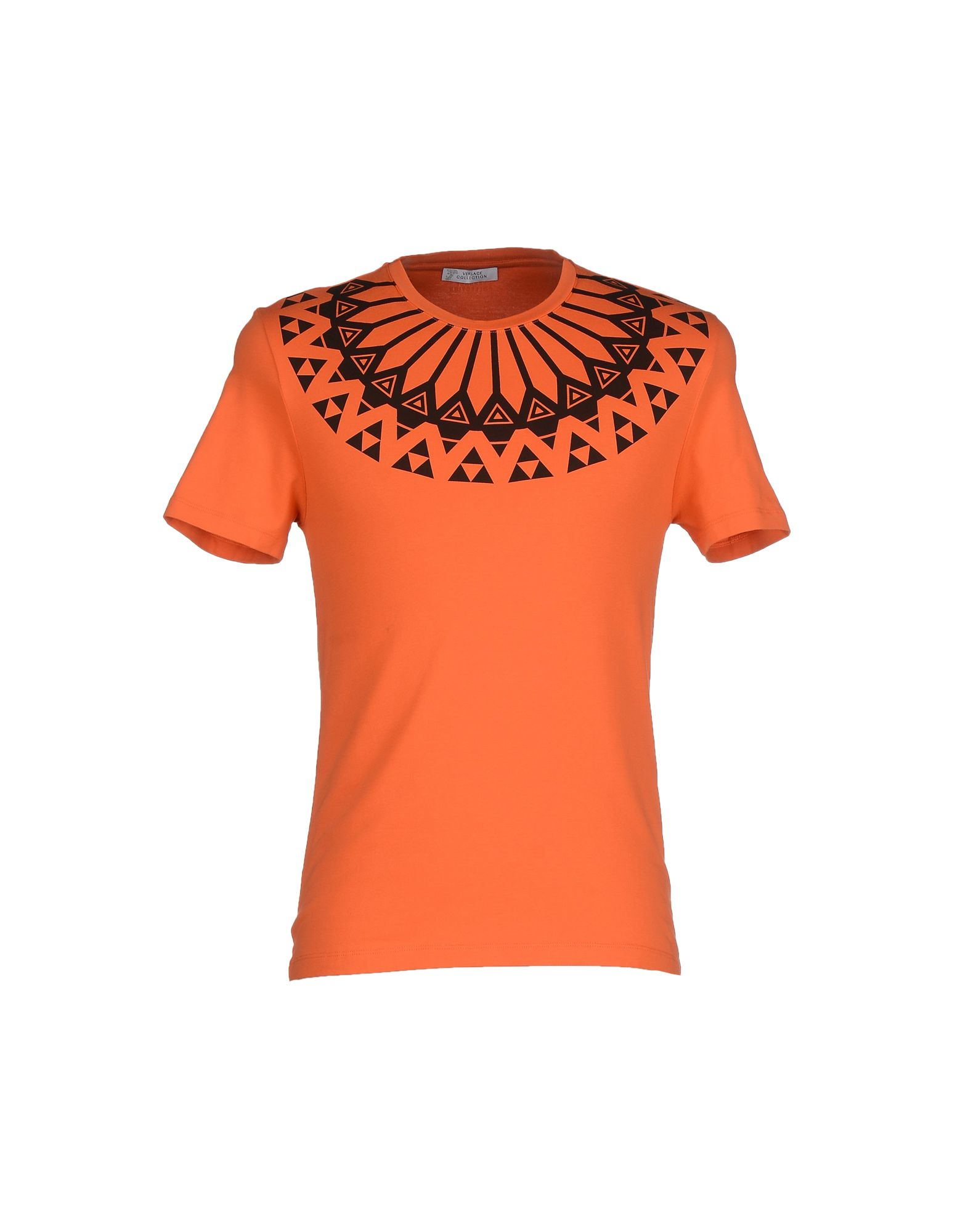 orange versace shirt