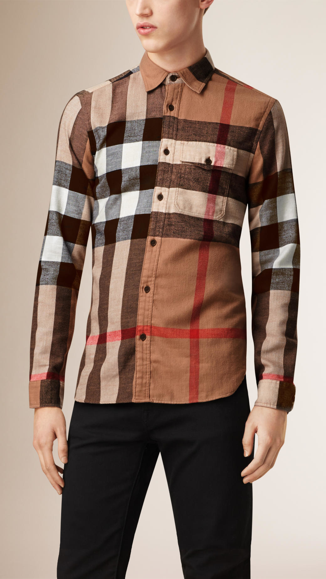 burberry mens flannel