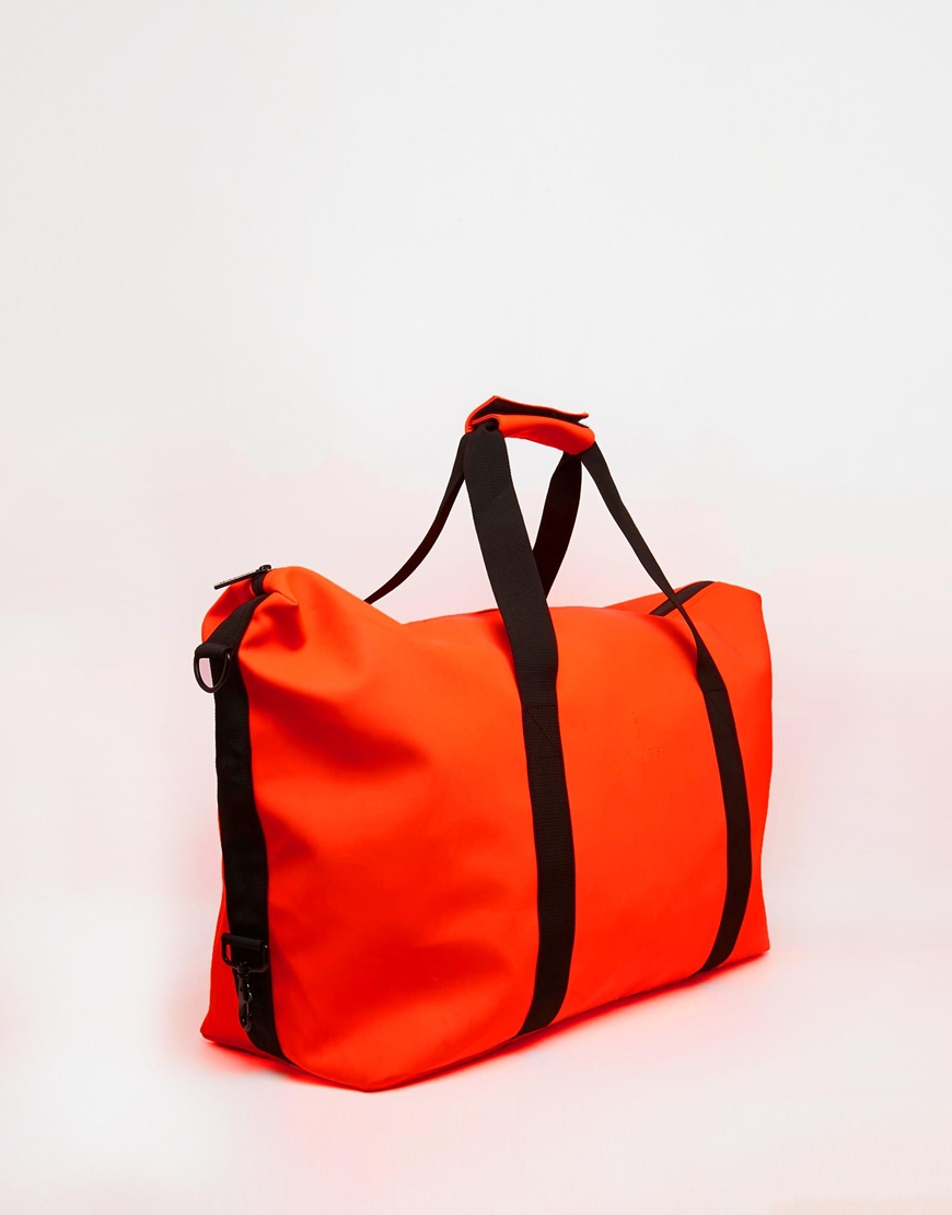 Lyst Rains Duffle Bag In Orange For Men Gallery