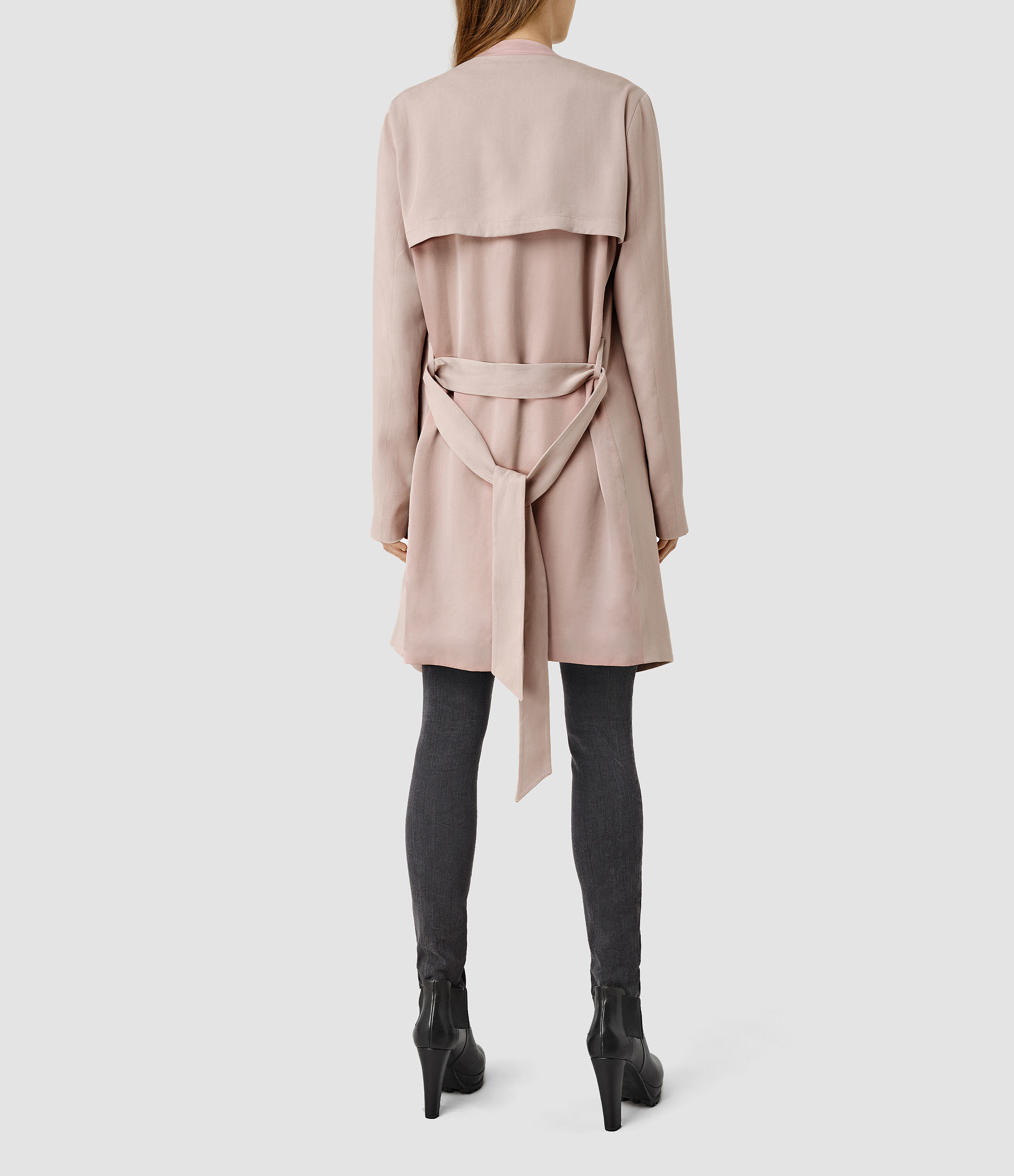 All saints pink coat cheap