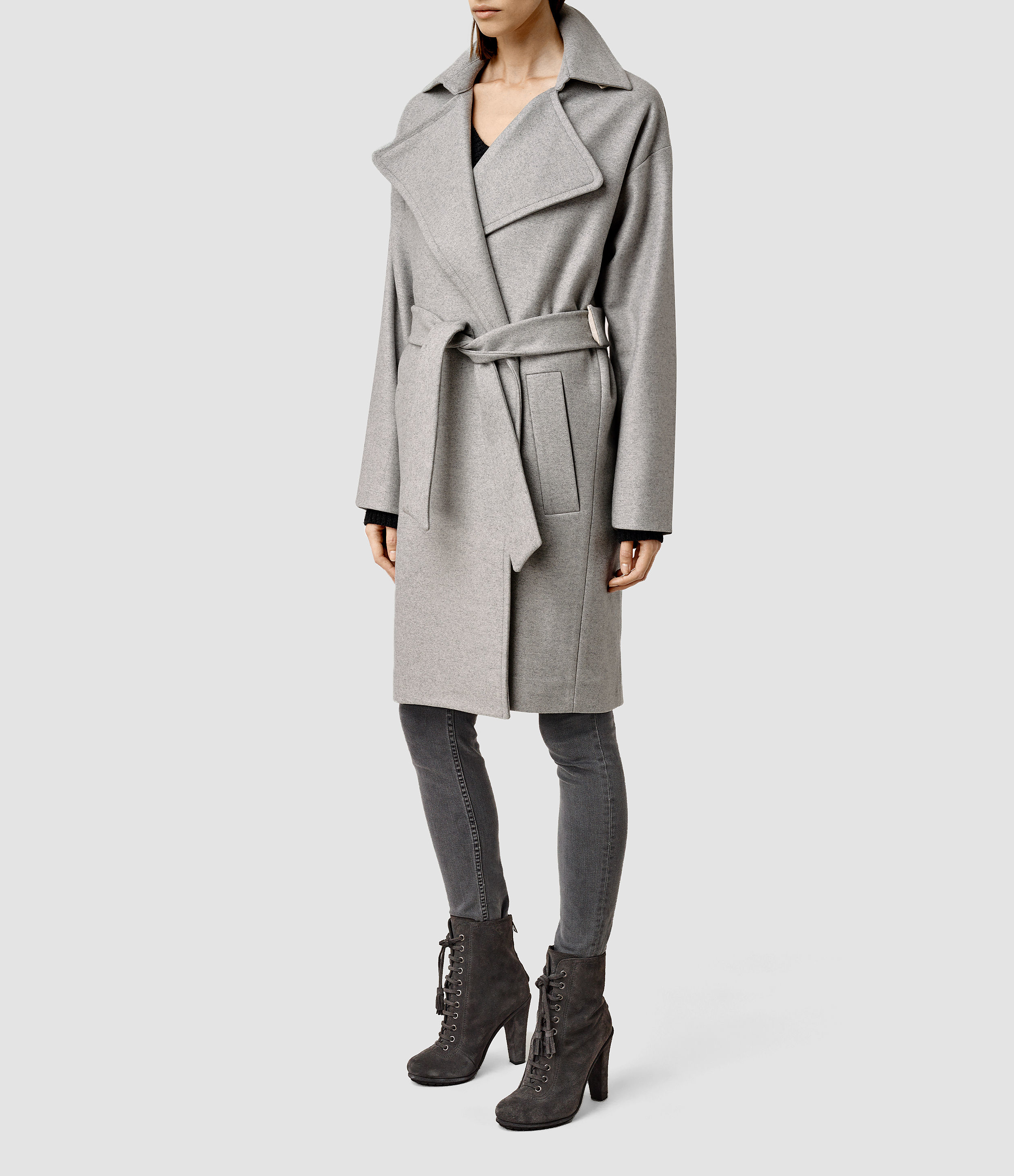 pale grey coat