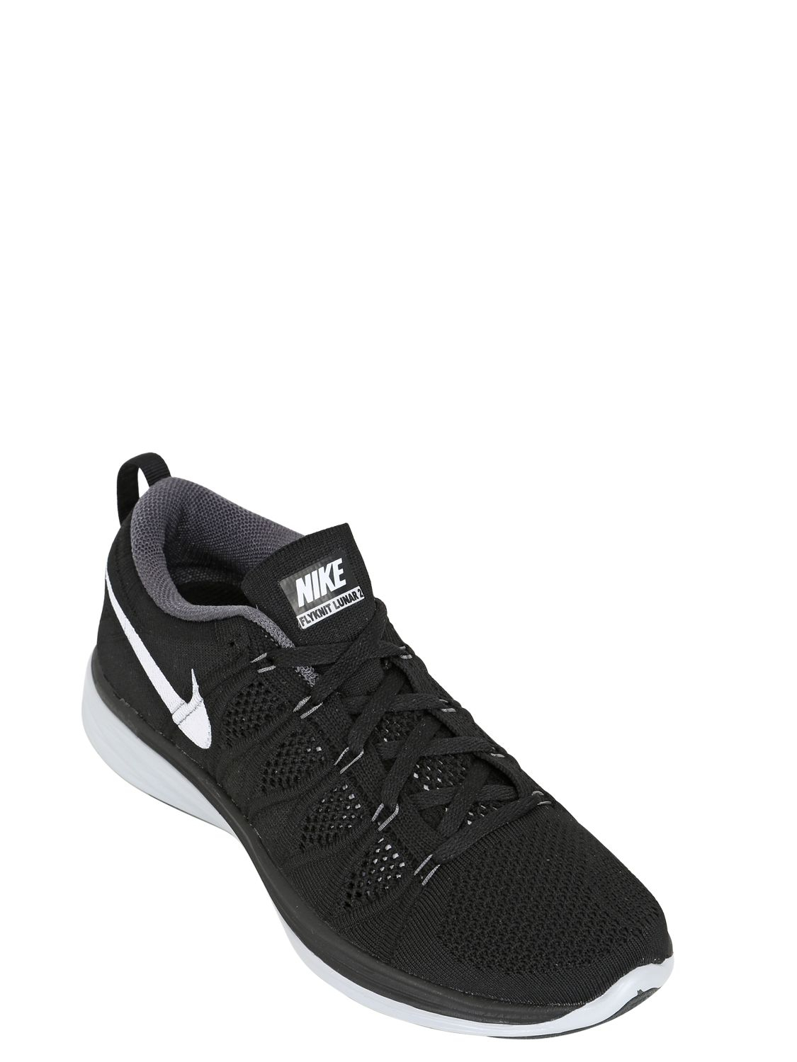 Nike Flyknit Lunar2 Running Sneakers in Black/White (Black) for Men - Lyst