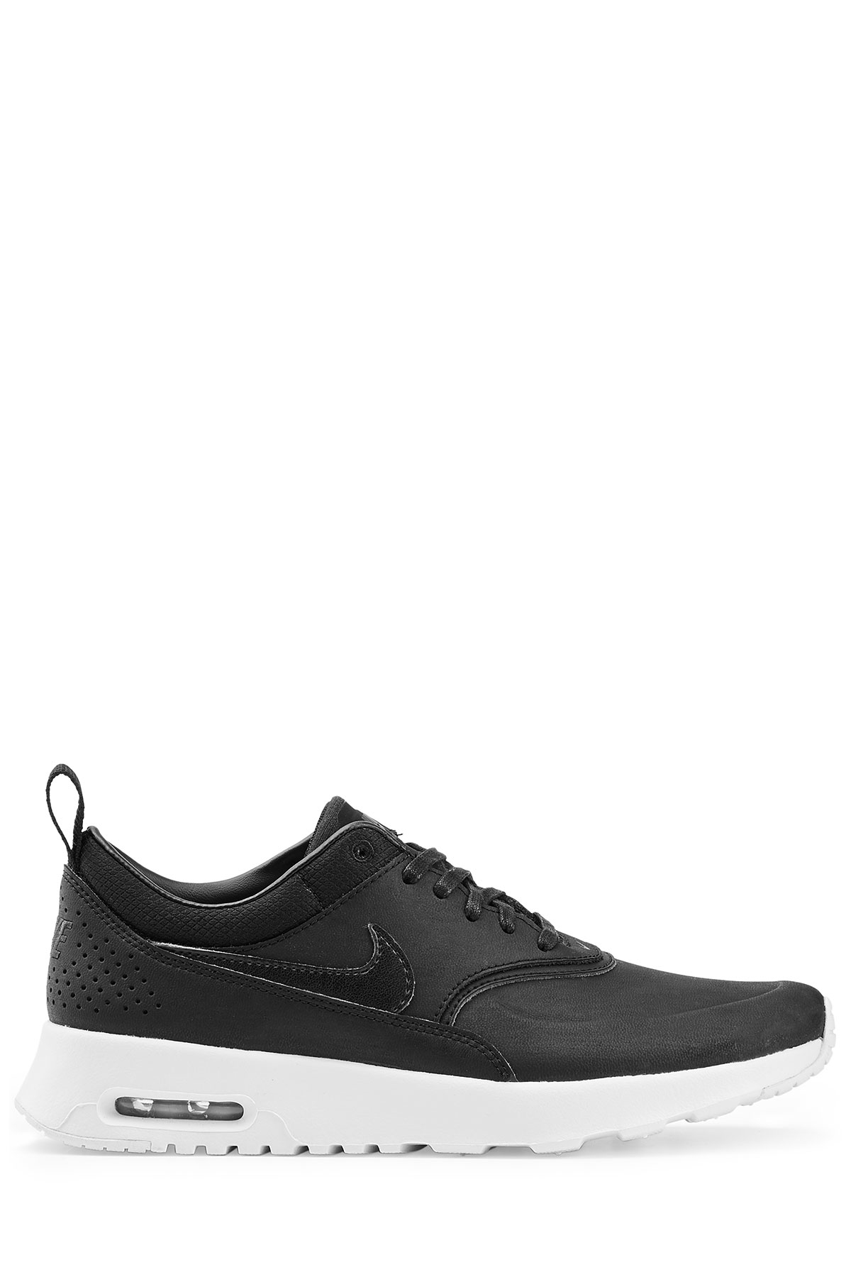 nike thea black leather