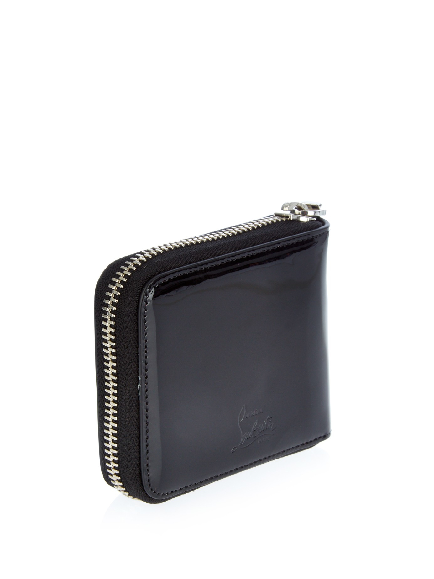 Christian Louboutin Panettone Zip-around Patent-leather Wallet 
