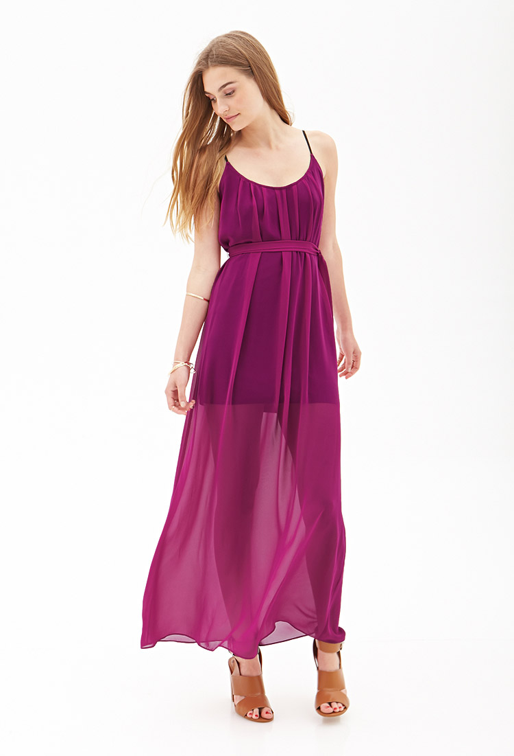pleated chiffon dress forever 21