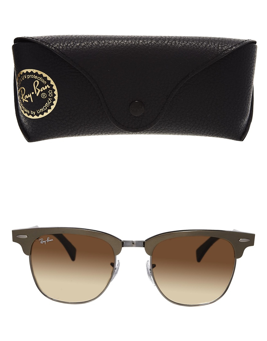 clubmaster metal gold
