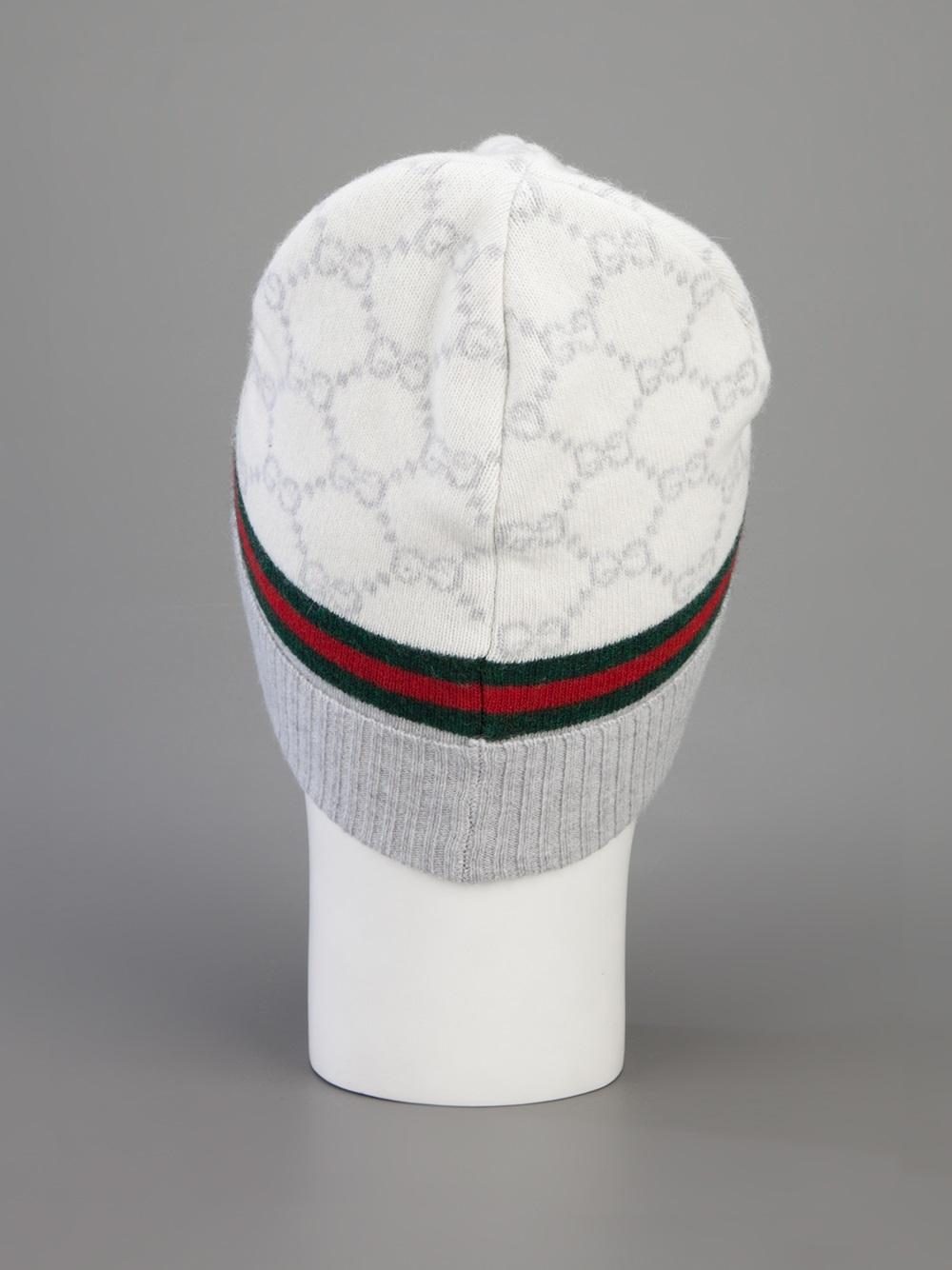 Gucci Monogram Beanie Hat in Natural | Lyst