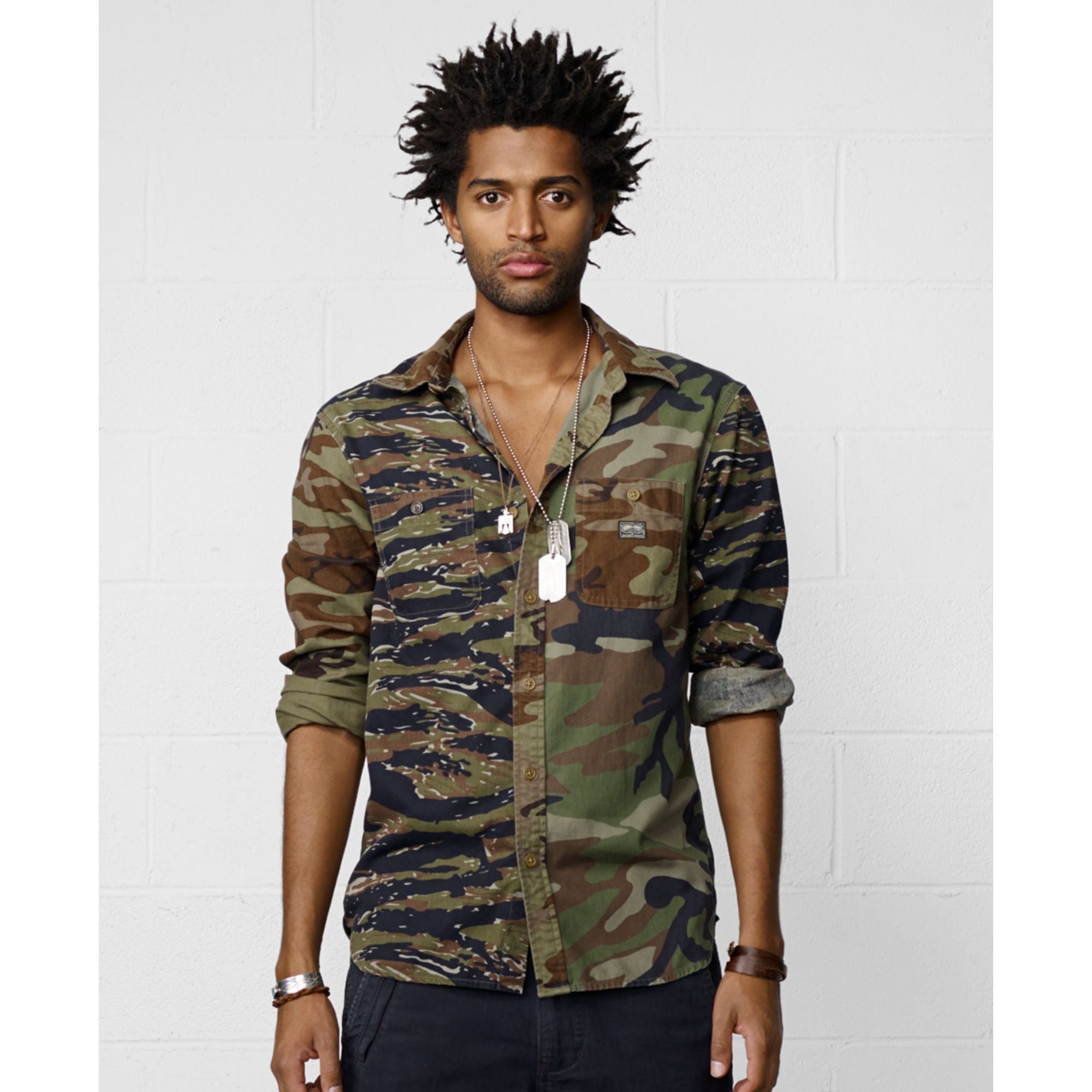men's ralph lauren camouflage vests
