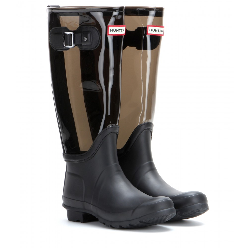 clear hunter boots