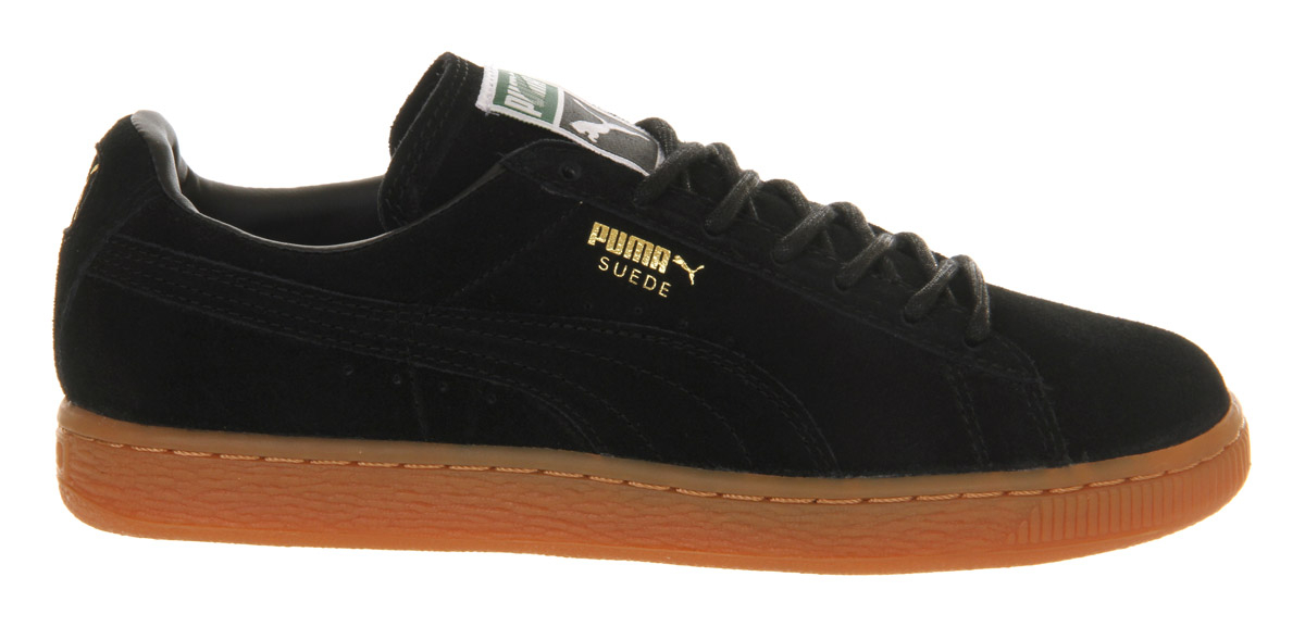 puma suede black and brown