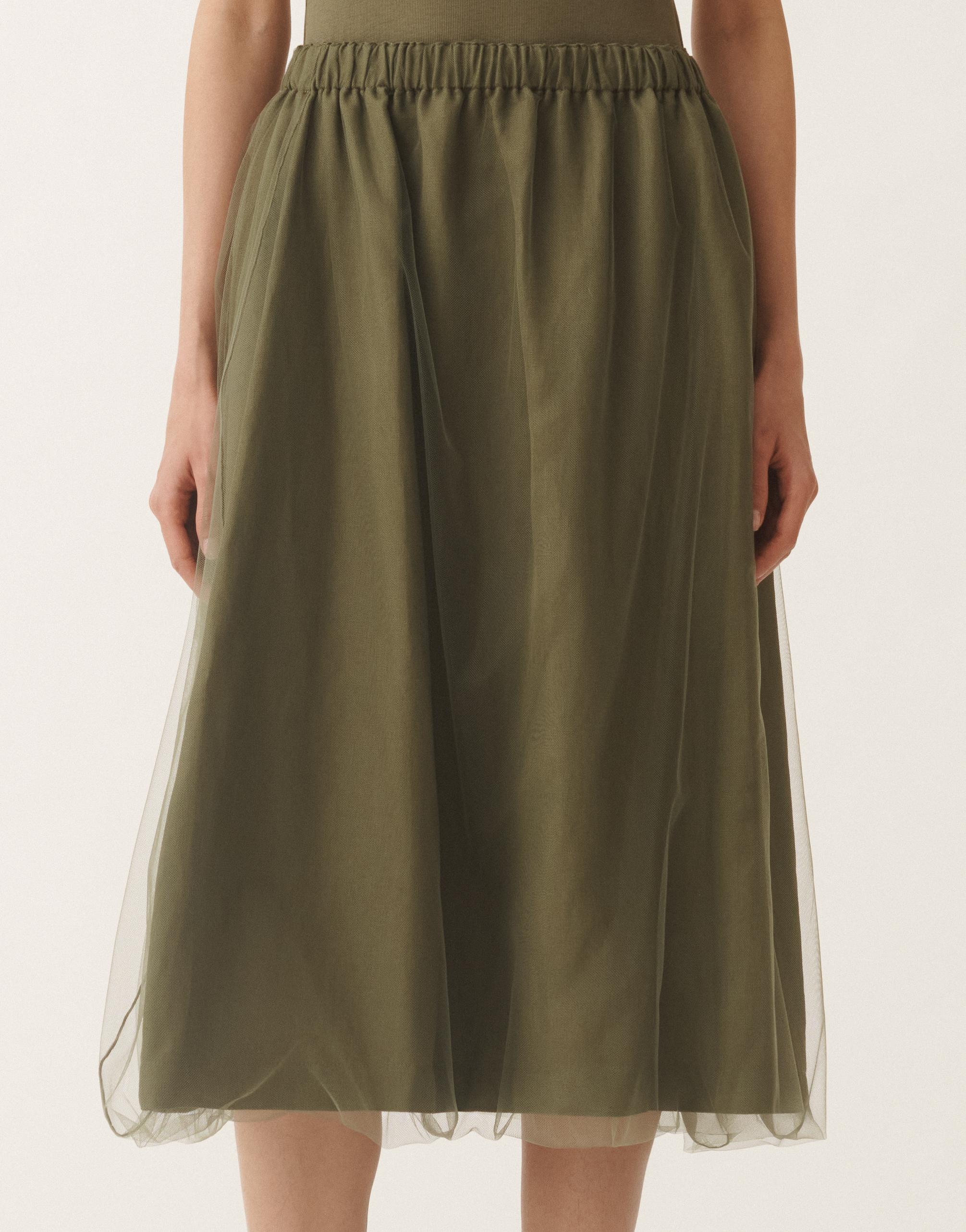 Fabiana Filippi Linen And Viscose Skirt, Grass in Green | Lyst