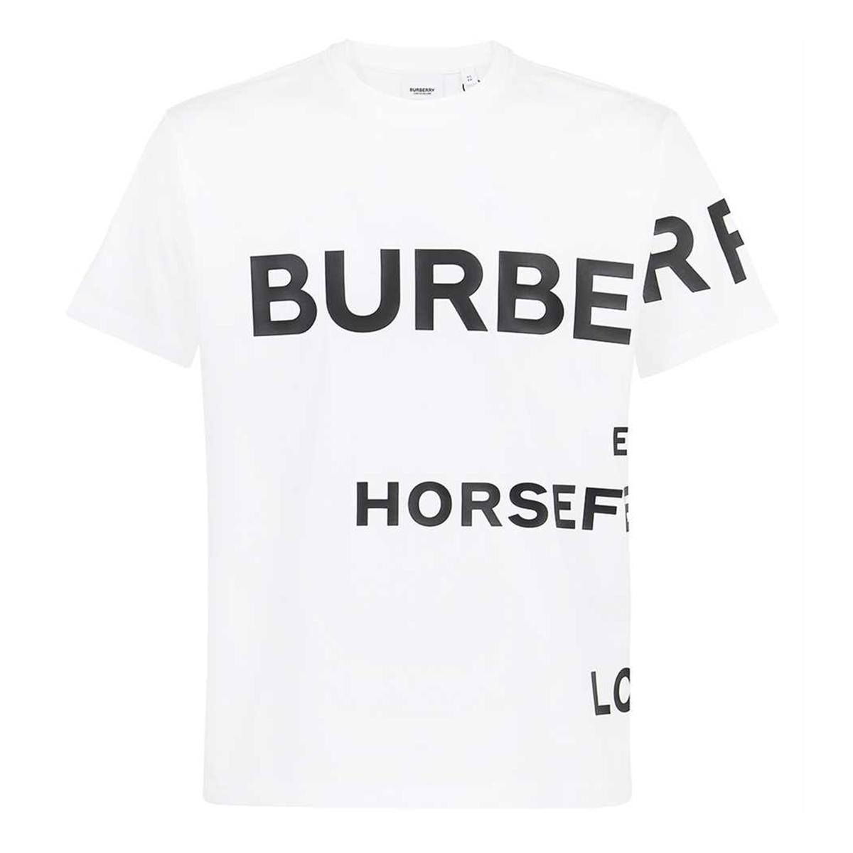 Burberry Horseferry Print Oversize T-shirt In White for Men | Lyst UK
