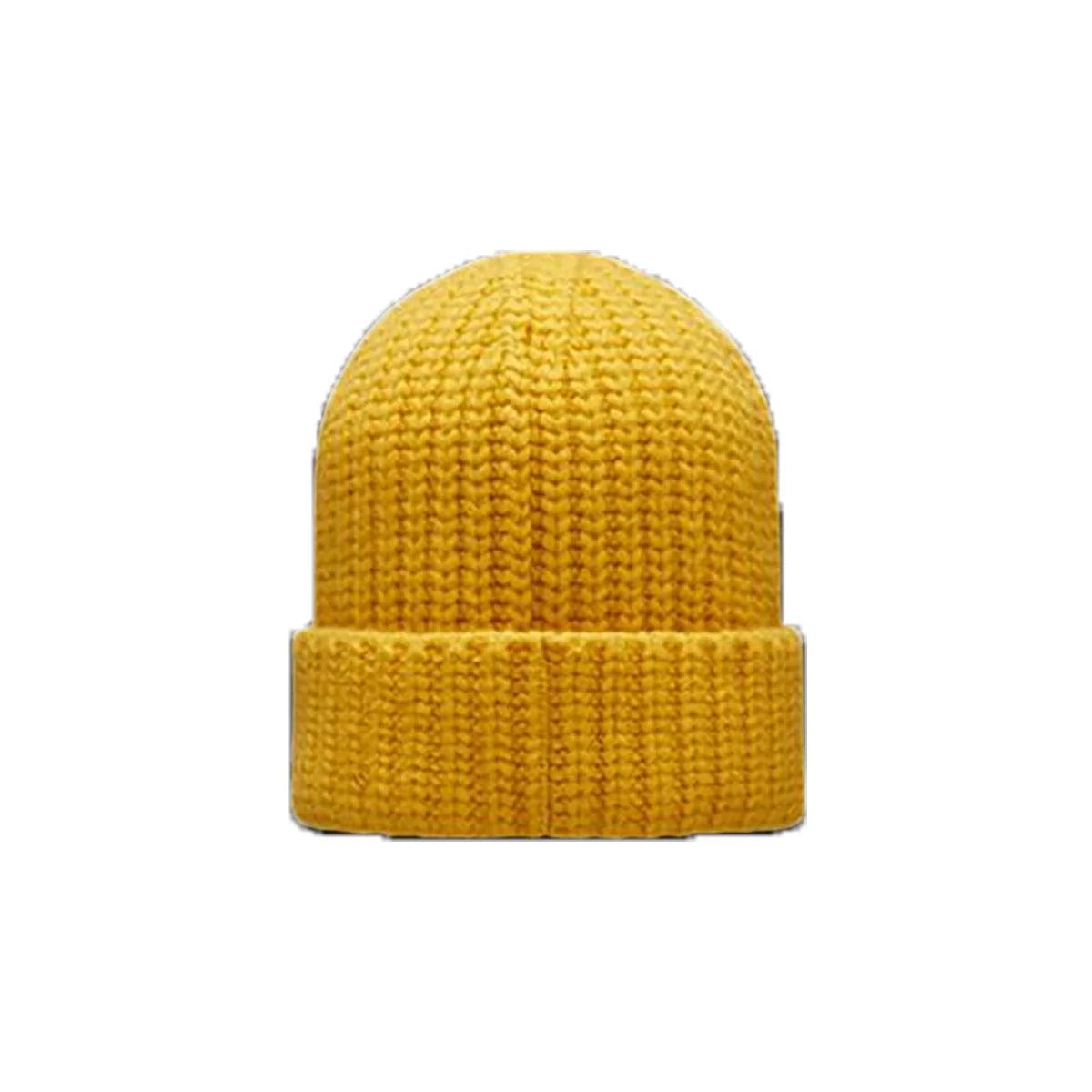 Moncler Berretto Tricot Rib-knit Beanie In Yellow for Men | Lyst