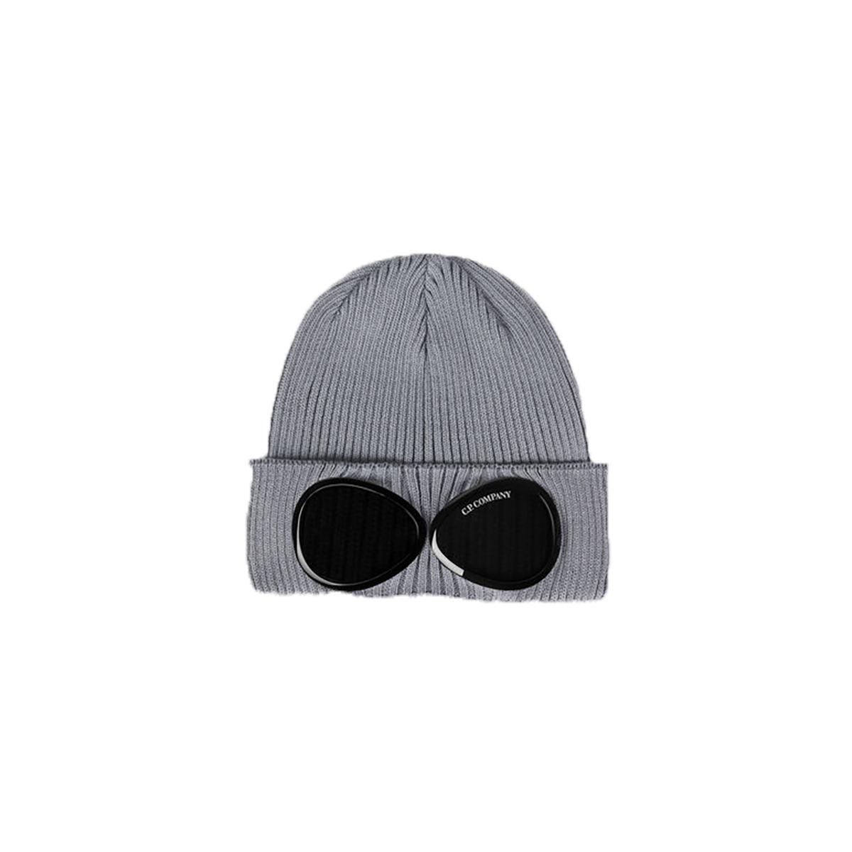 C.P. Company Cotton Beanie In Grey in Gray for Men | Lyst