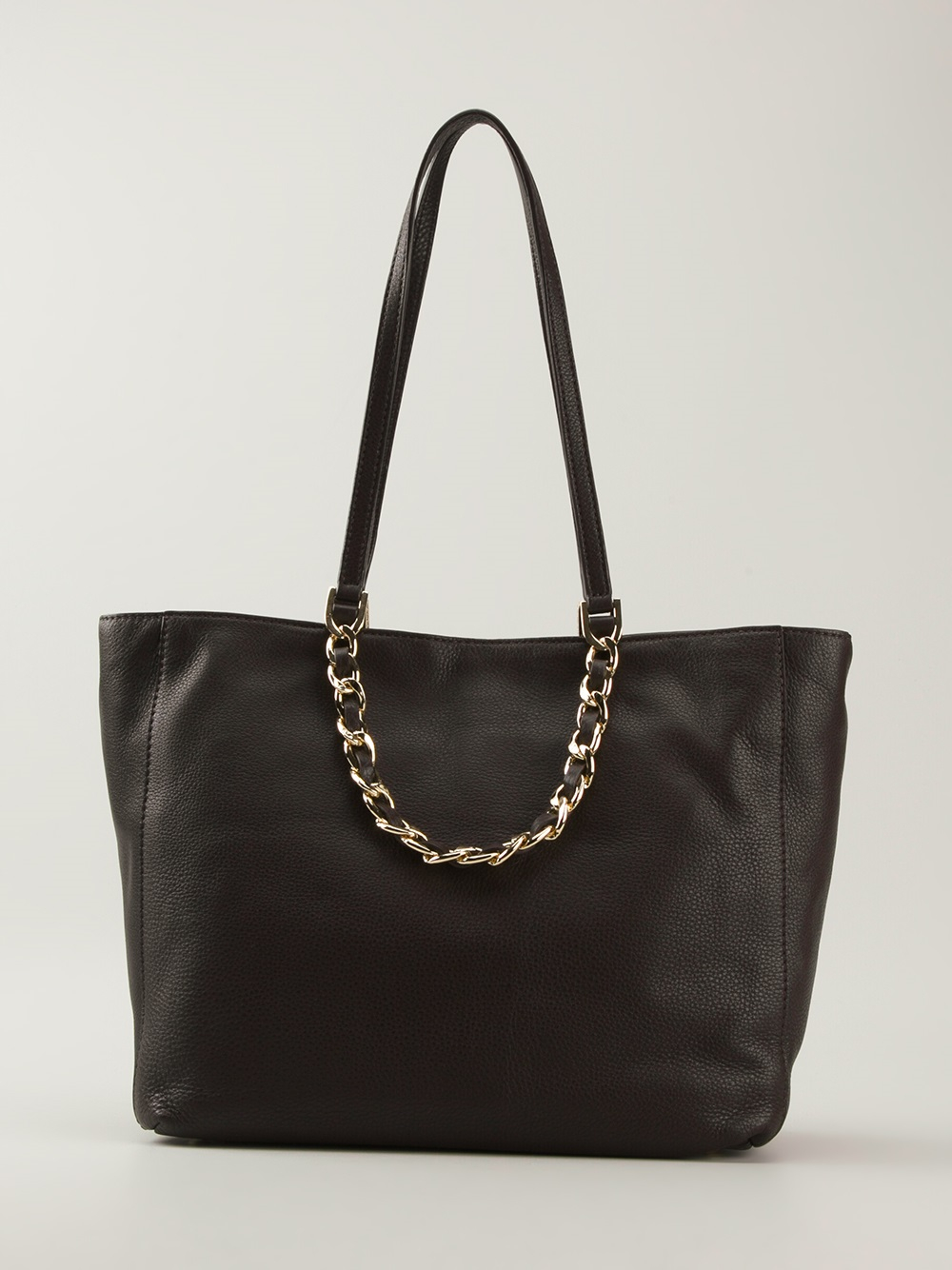 MICHAEL Michael Kors Chain-Detail Leather Tote Bag - ShopStyle