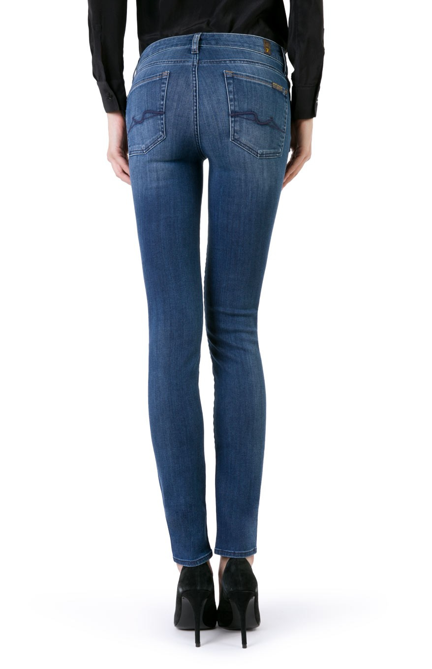 7 For All Mankind Denim Cristen Slim Illusion Bright Ocean in Blue - Lyst