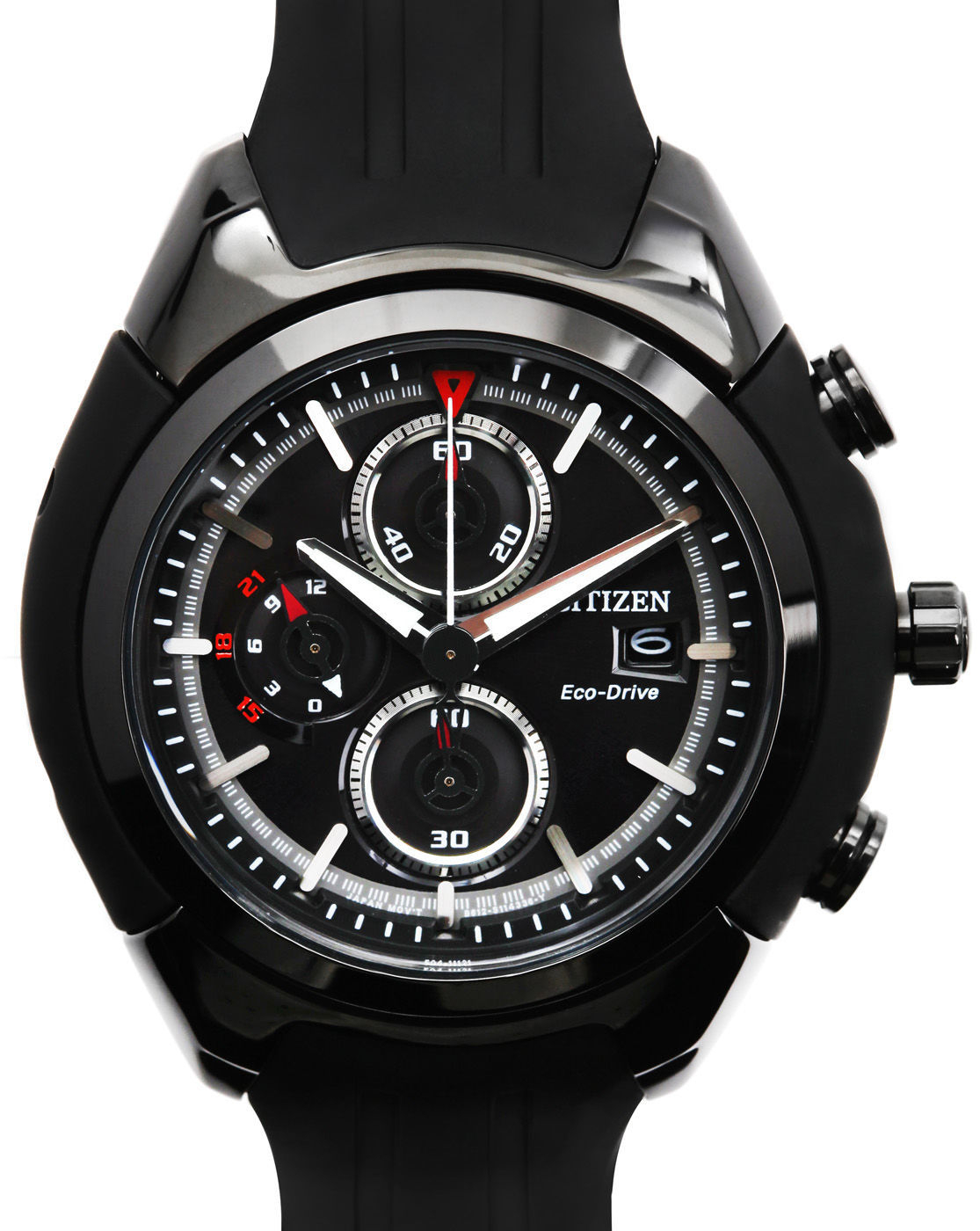 citizen watch with black face