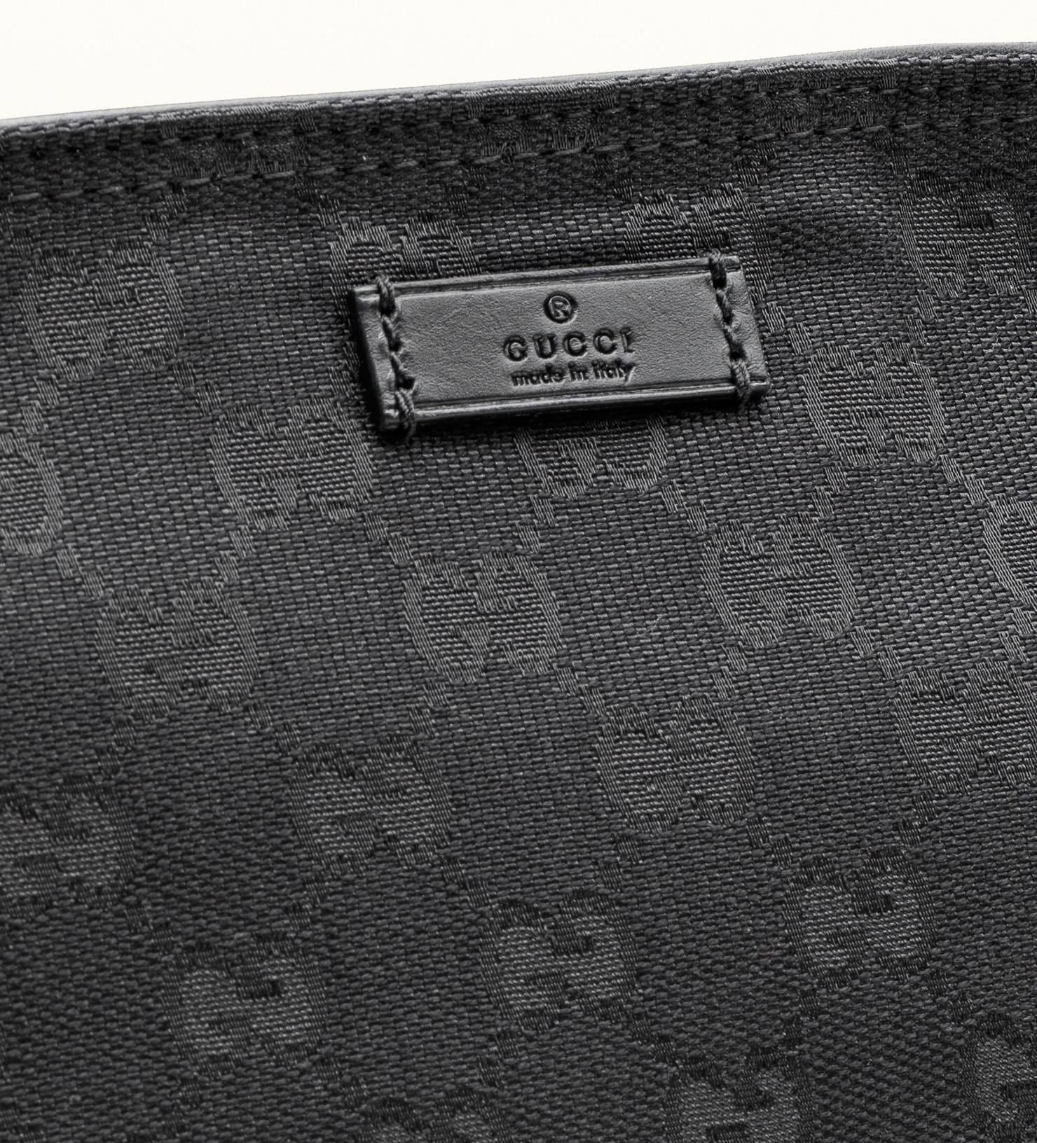 gucci black canvas