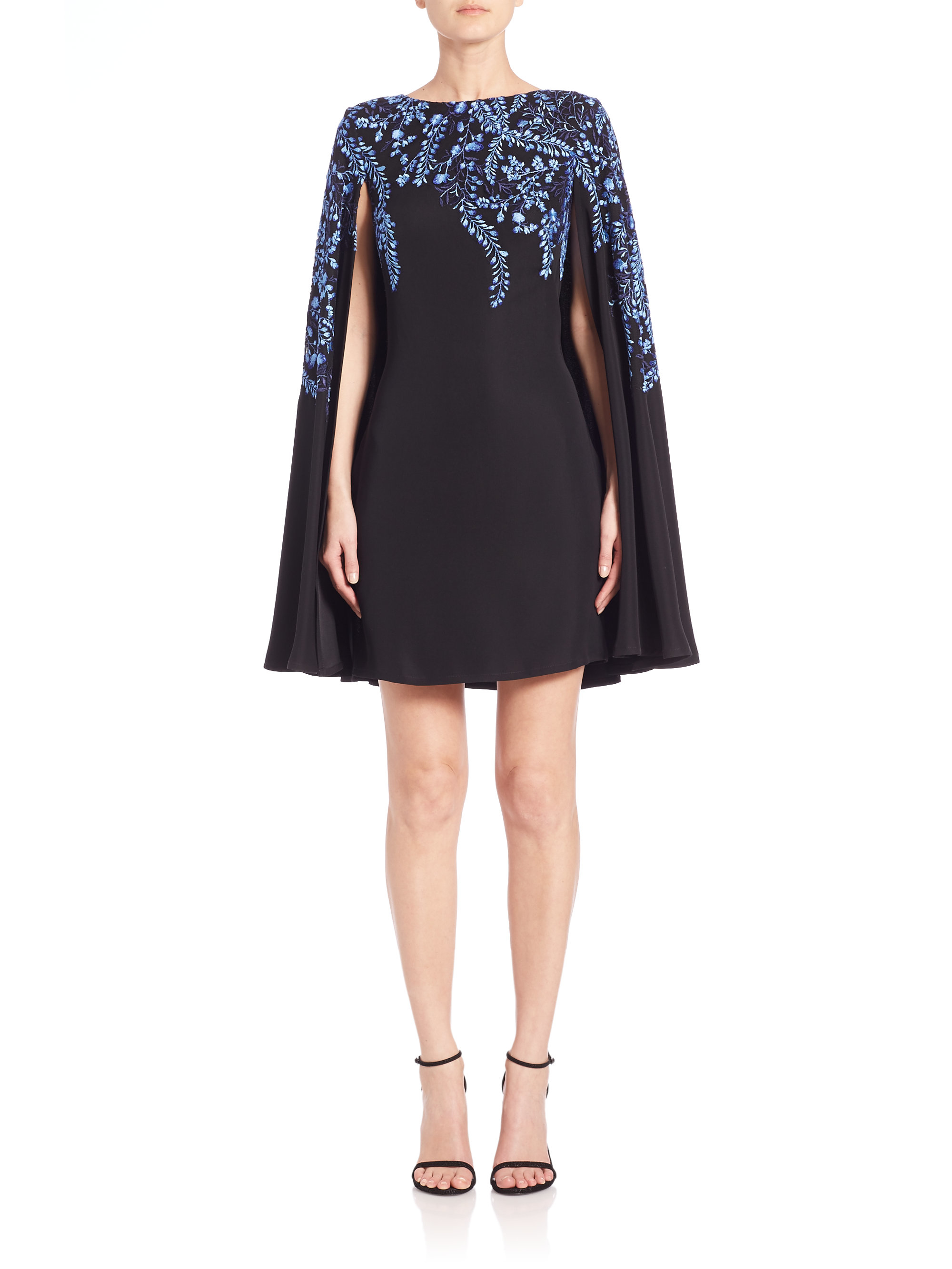 Tadashi Shoji Cape Dress Factory Sale 