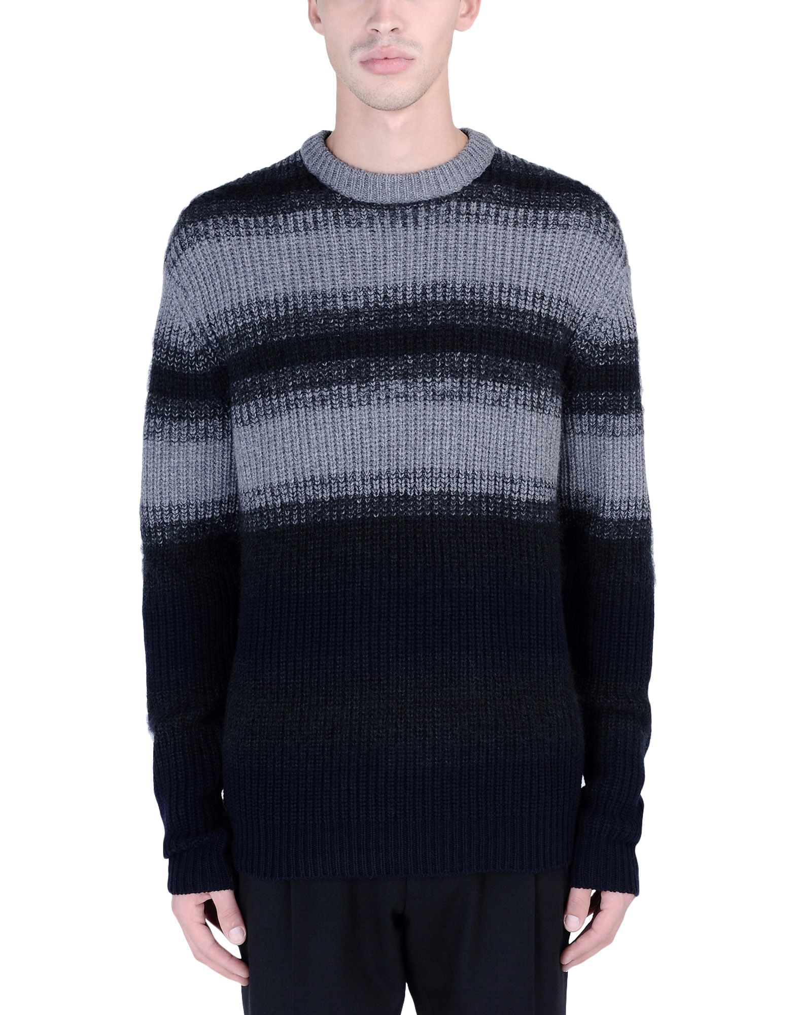 McQ Ombré Stripe Wool Sweater in Grey (Gray) for Men - Lyst