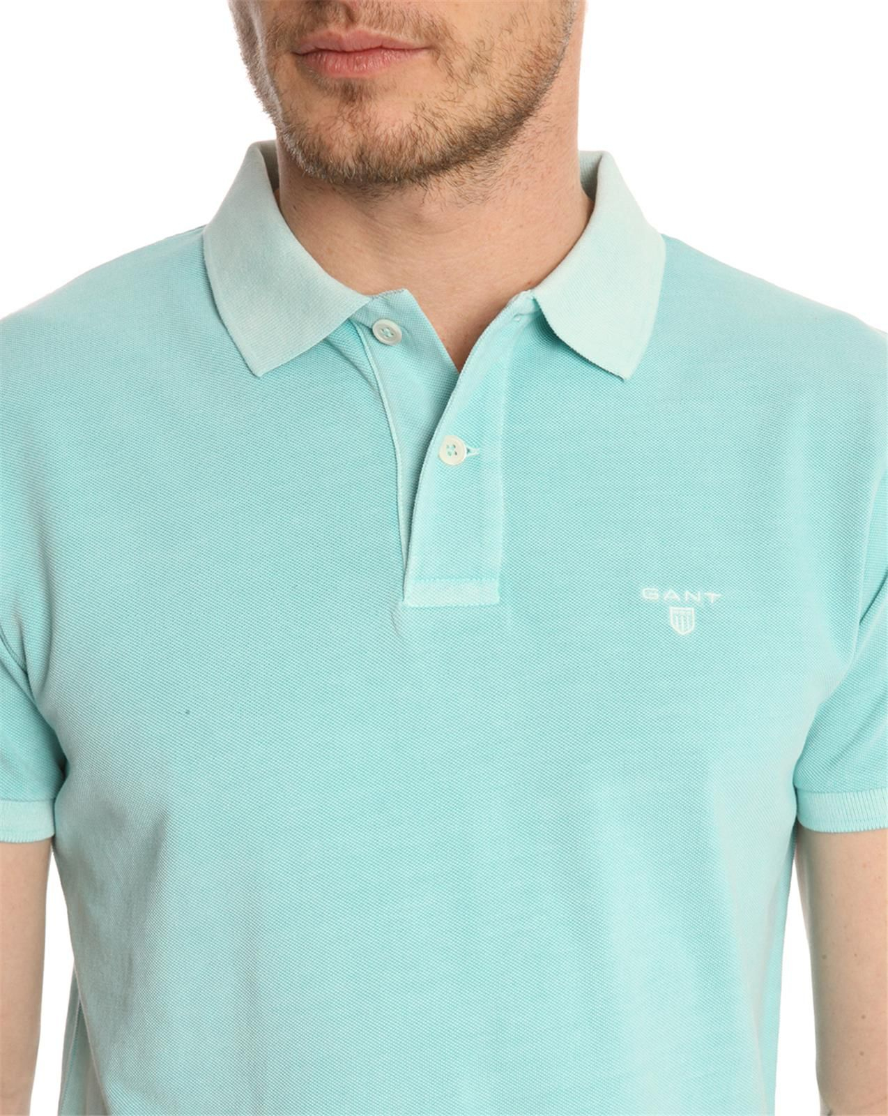 Gant Washed Mint Pique Polo Shirt in Green for Men (mint) | Lyst