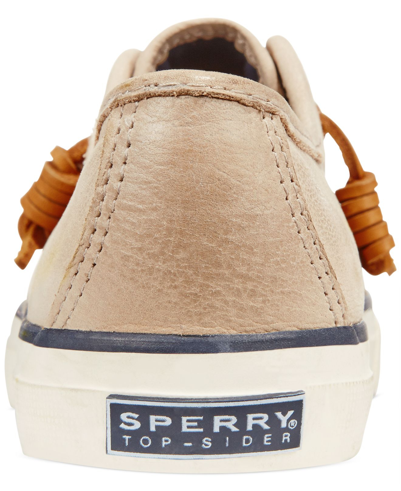 sperry leather sneakers womens