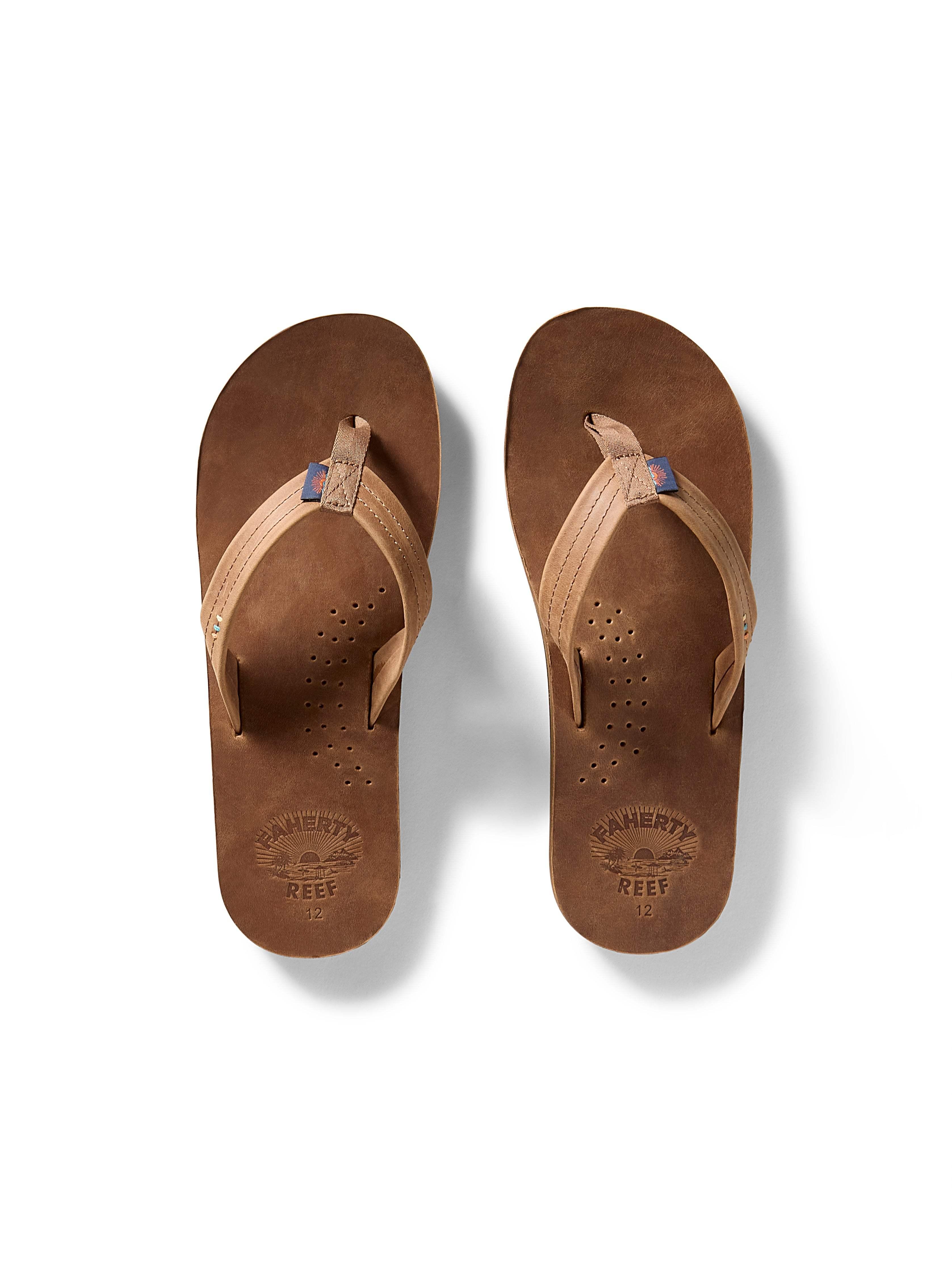 Reef Faherty X Draftsmen Flip Flop Shoes in Brown | Lyst UK