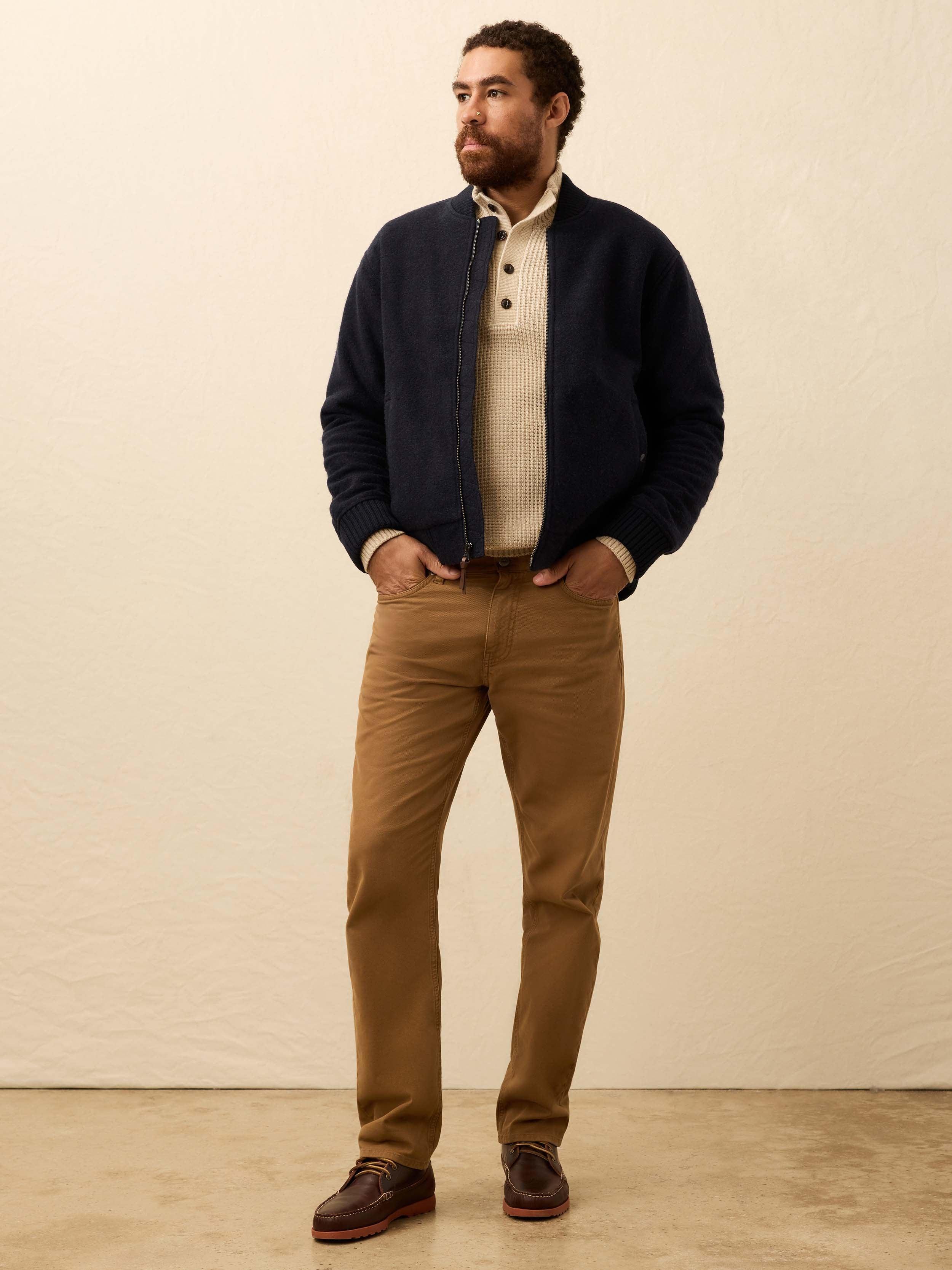 Wool Faherty Bomber Jacket Faherty Range Fleece Lined Bomber