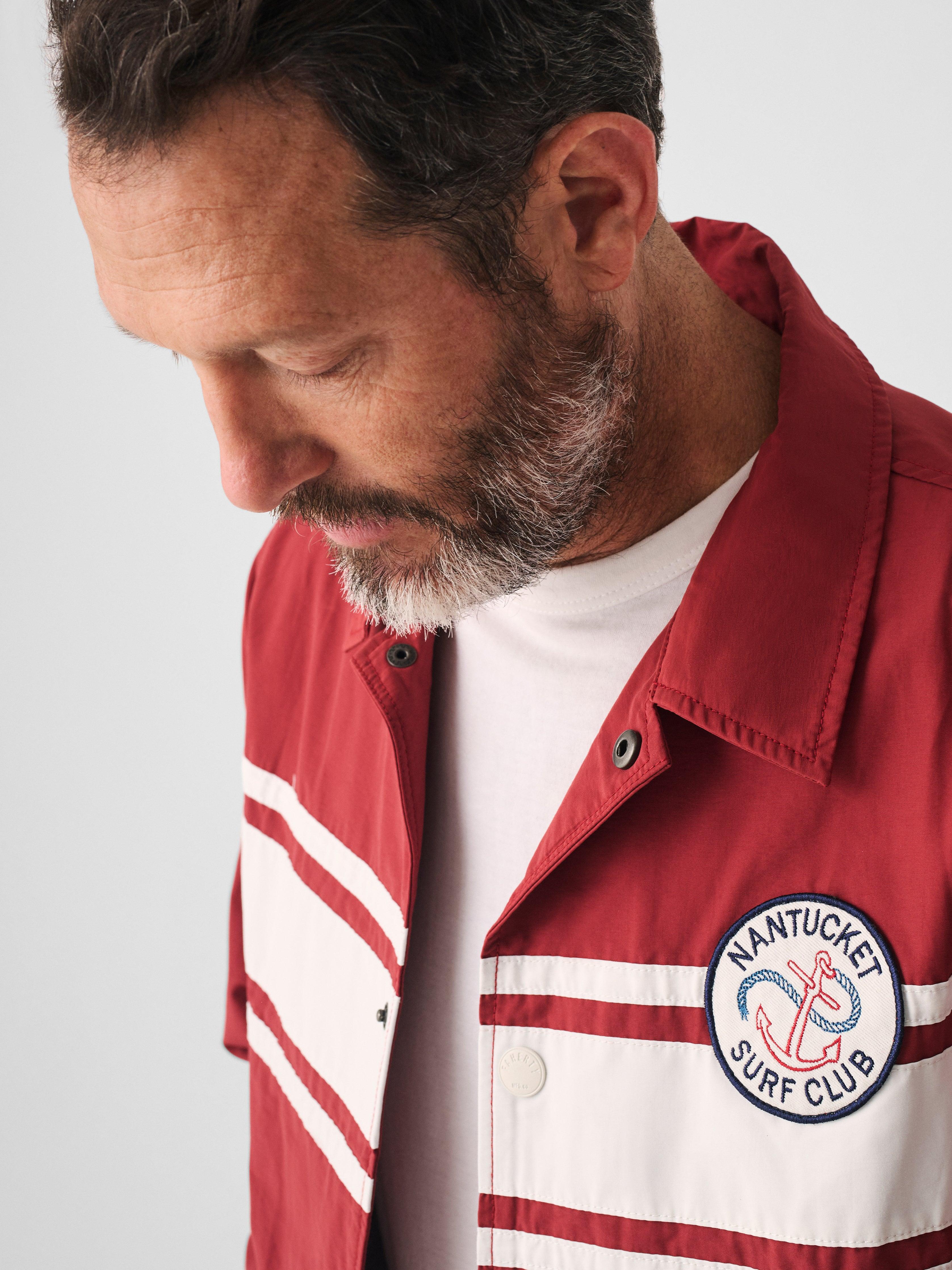 Faherty Nantucket Coaches Jacket in Red for Men | Lyst