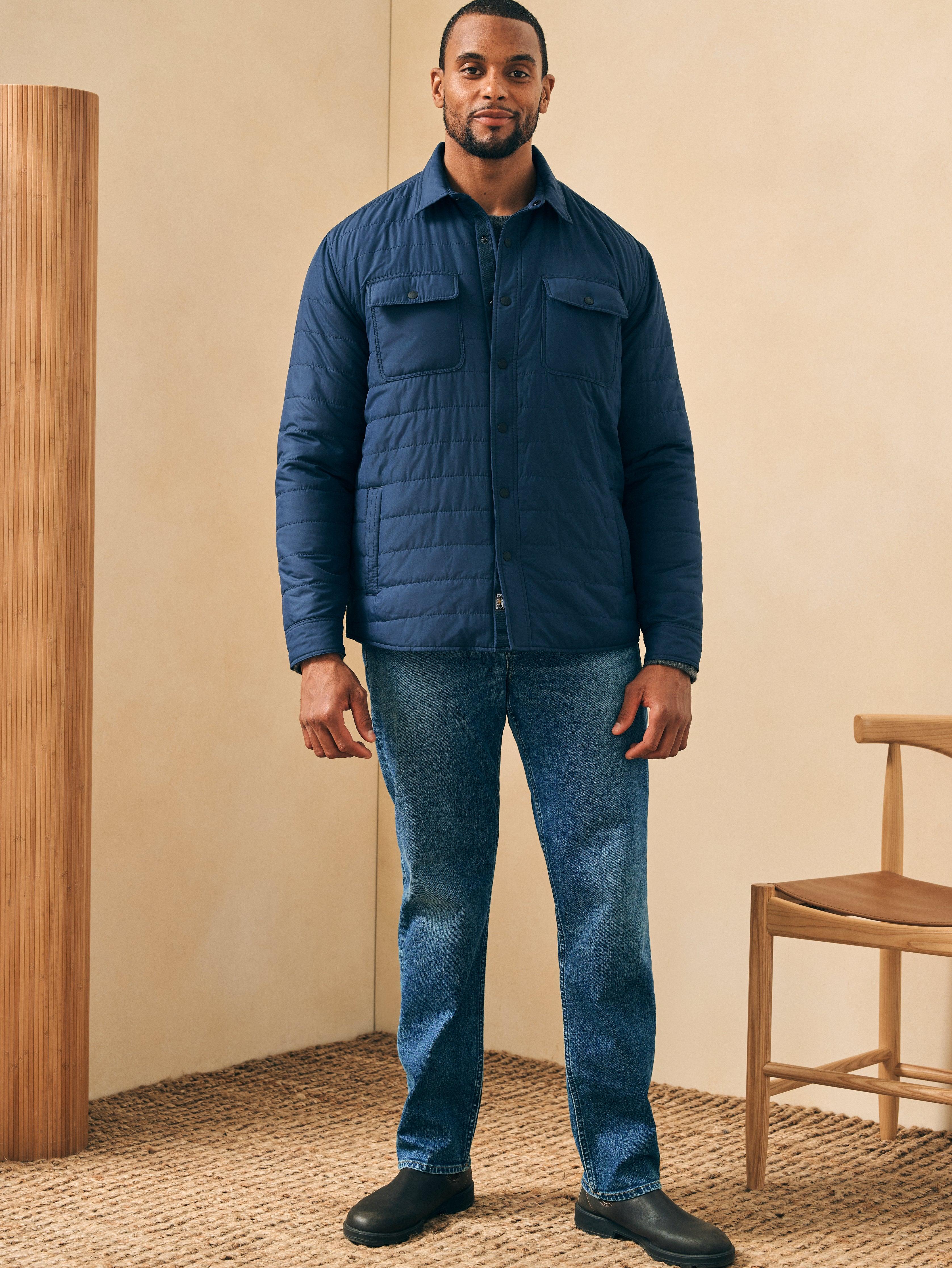 Faherty top shirt jacket