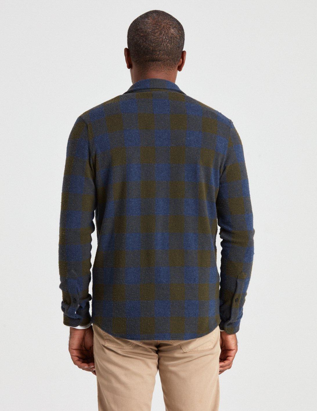 Faherty Brand Flannel Legend Sweater Shirt in Blue for Men Lyst