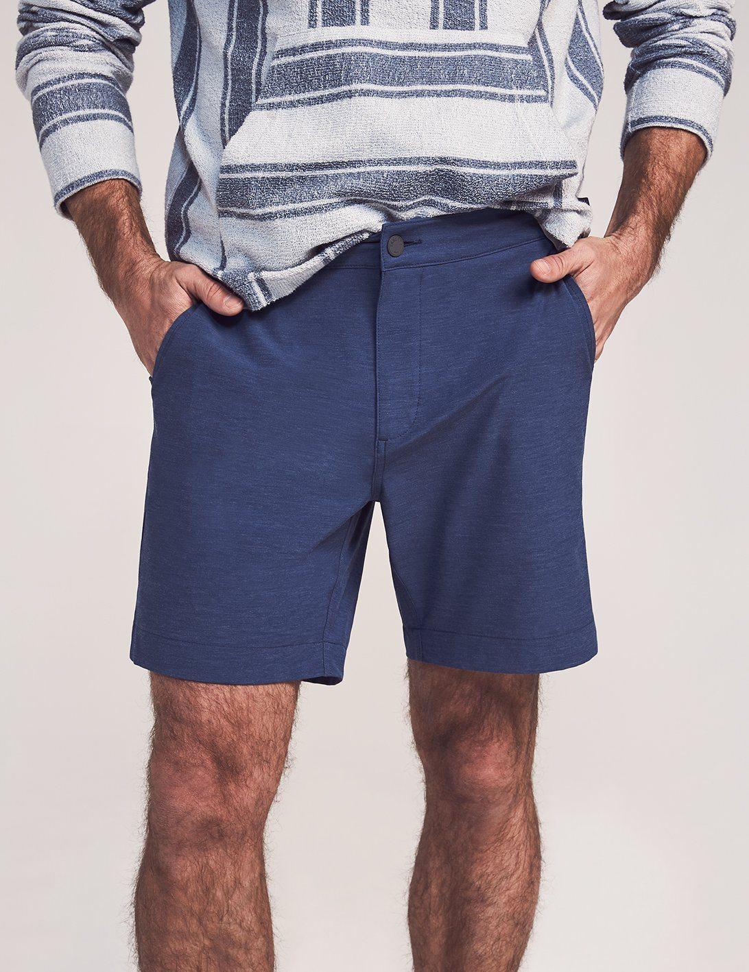 Faherty Brand Cotton All Day Shorts in Navy (Blue) for Men Lyst