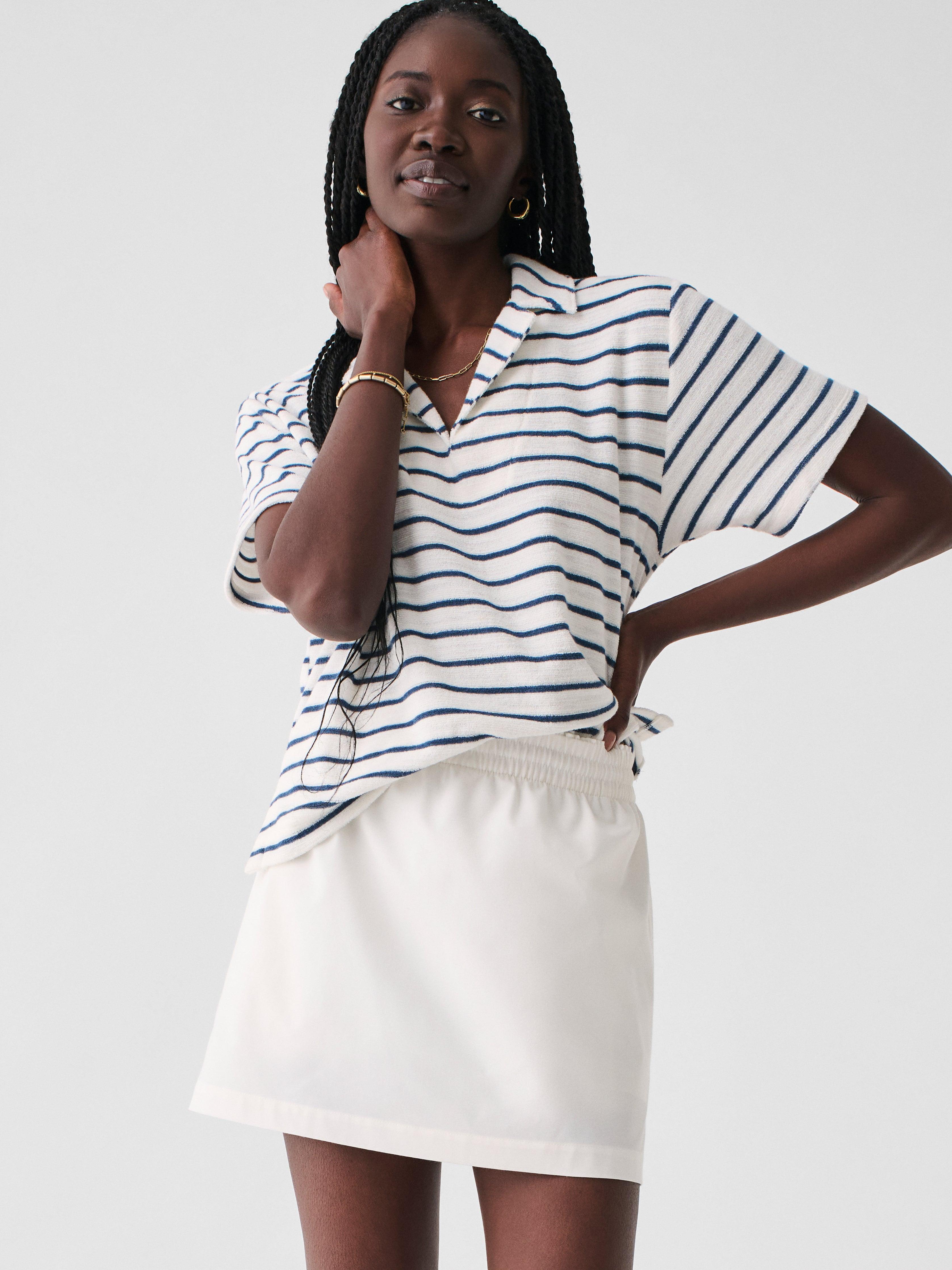 Faherty All Day Skort Pants in White | Lyst UK