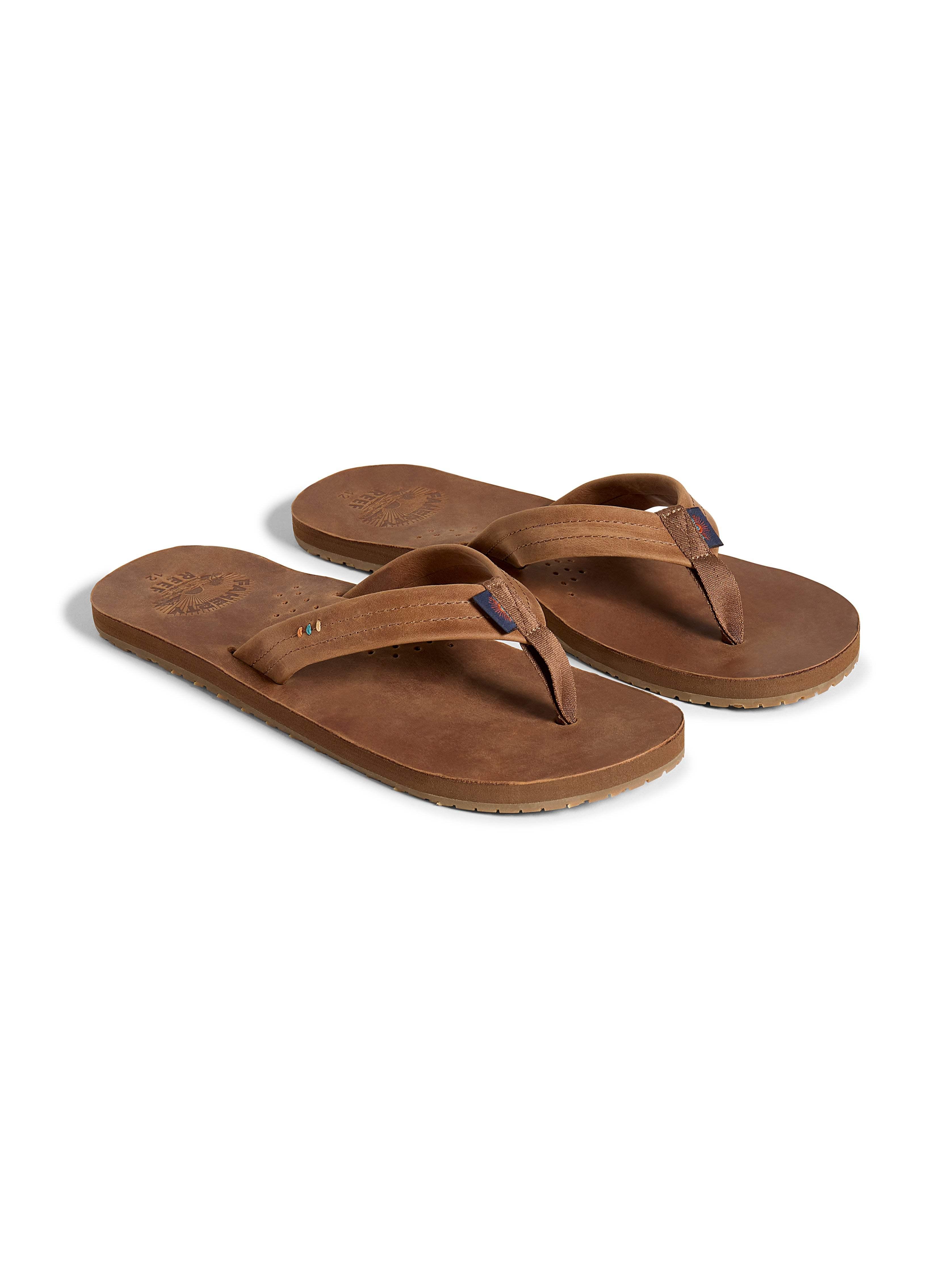 Reef Faherty X Draftsmen Flip Flop Shoes in Brown | Lyst UK