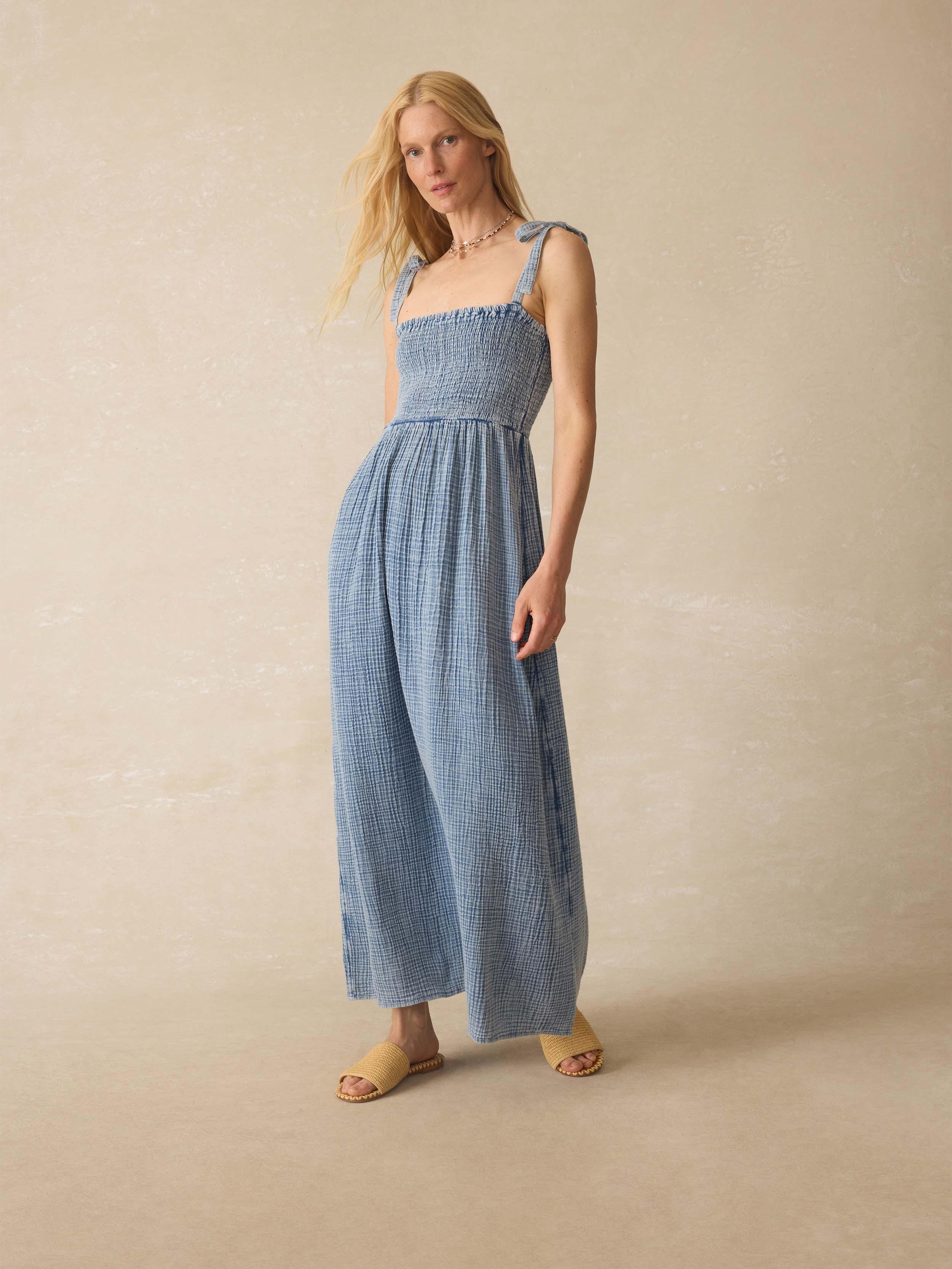faherty cotton gauze dress Women's Dune Cotton Gauze Marina Dress
