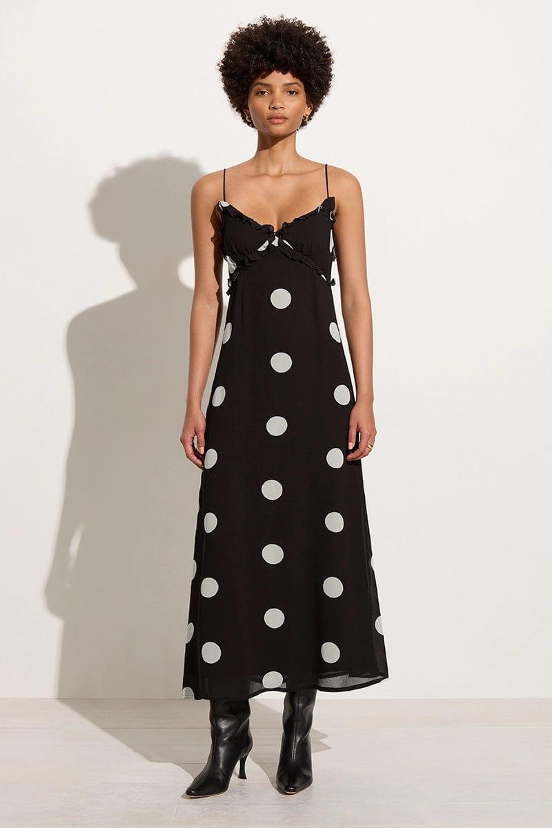 Chocolate polka dot dress best sale