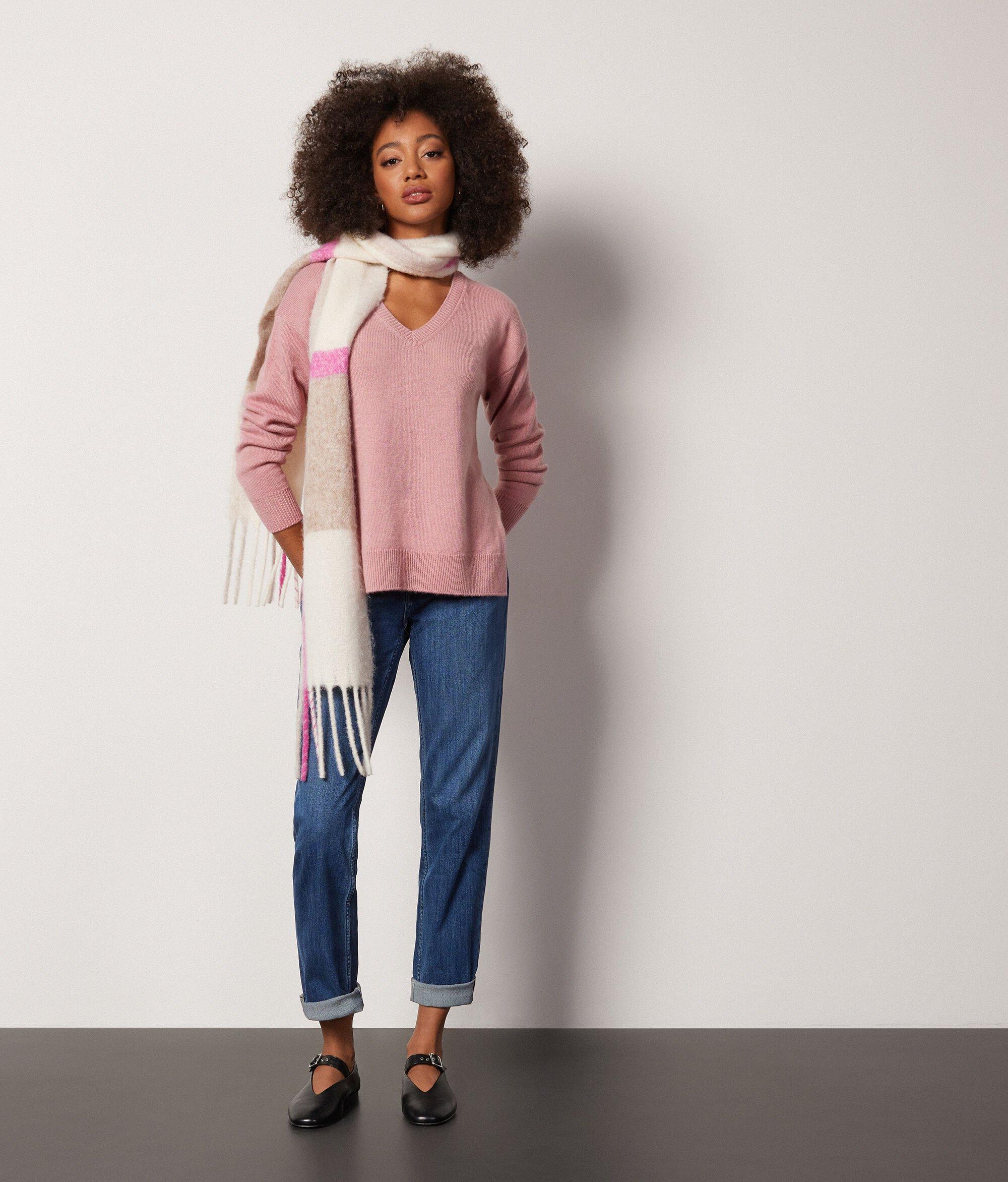 Pale pink hot sale cashmere jumper