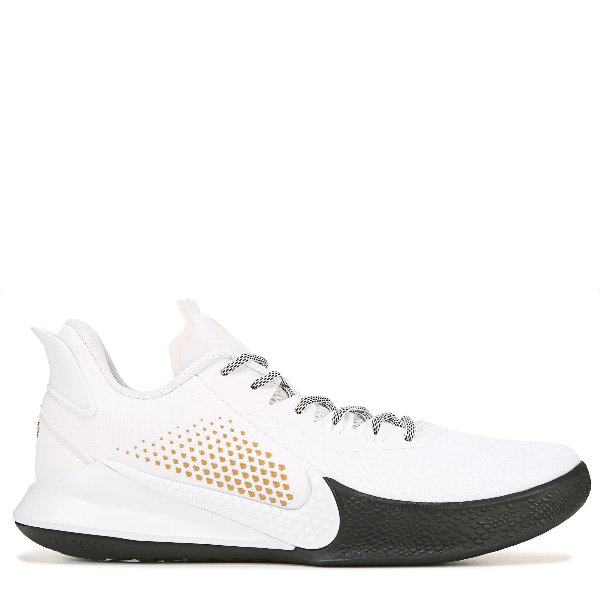 Nike Rubber Mamba Fury Basketball Shoes in White/Gold (White) for Men ...