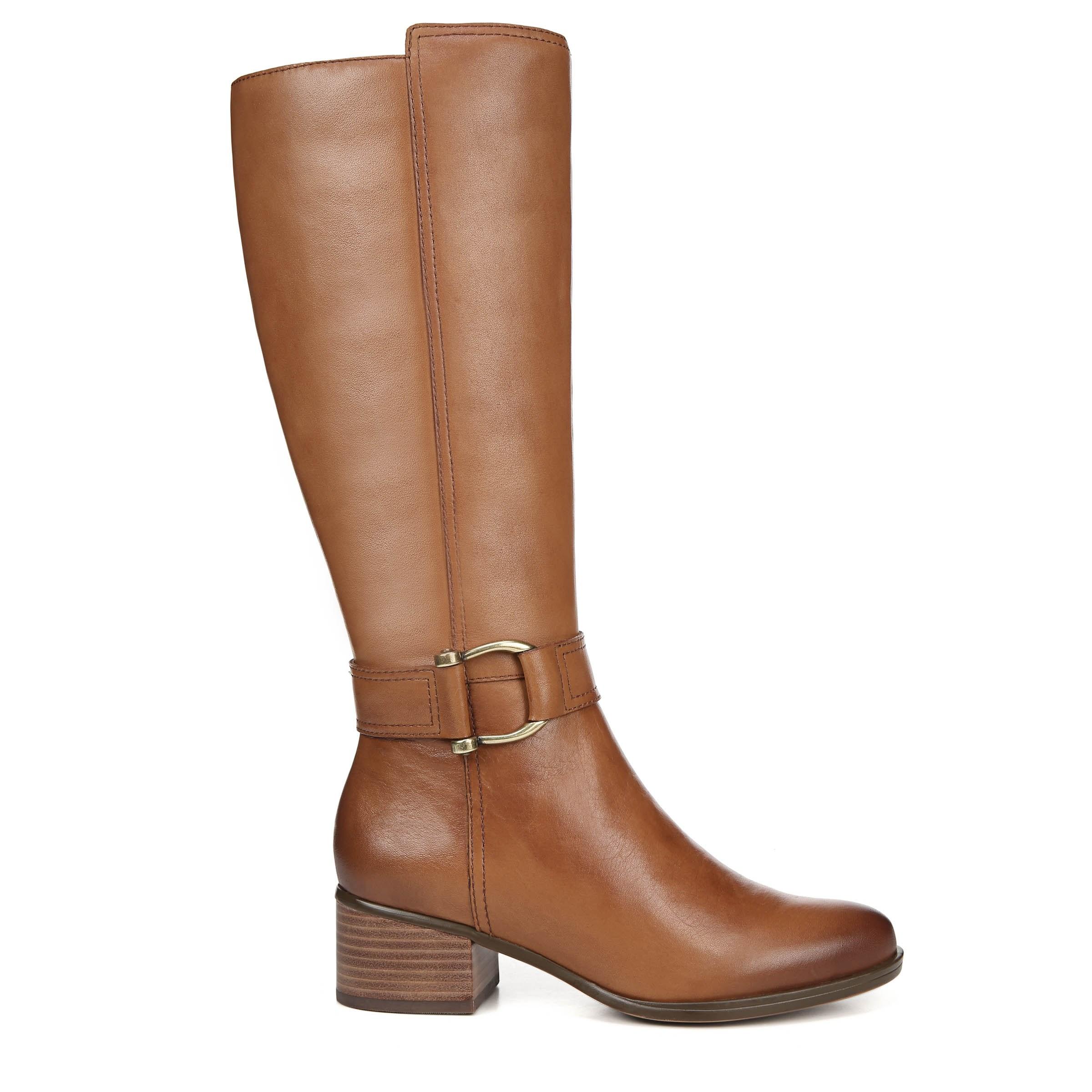 Naturalizer Leather Daelynn Wide Calf Medium/wide Tall Shaft Boots in Brown - Lyst