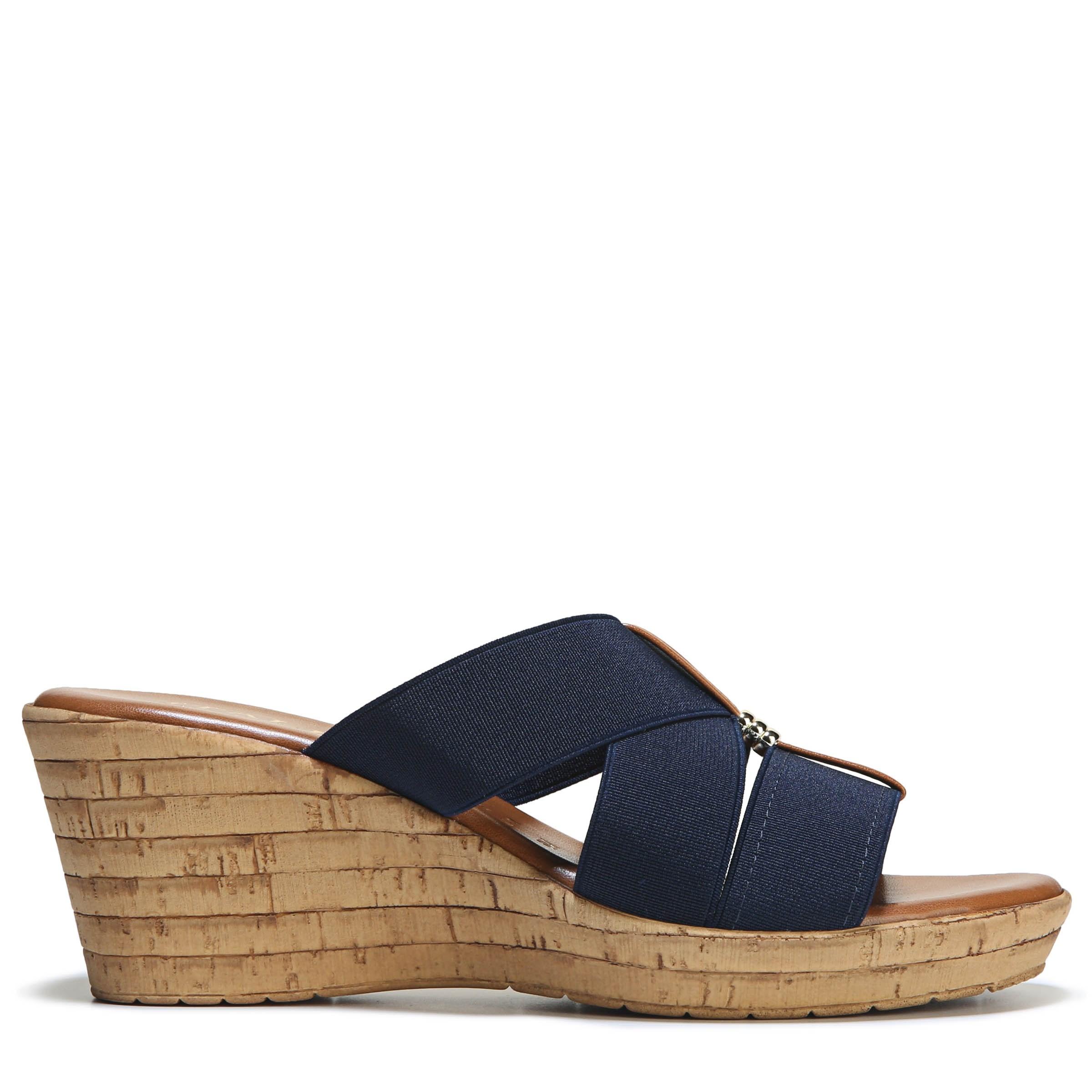 Italian Shoemakers Leather Sawyer Medium/wide Wedge