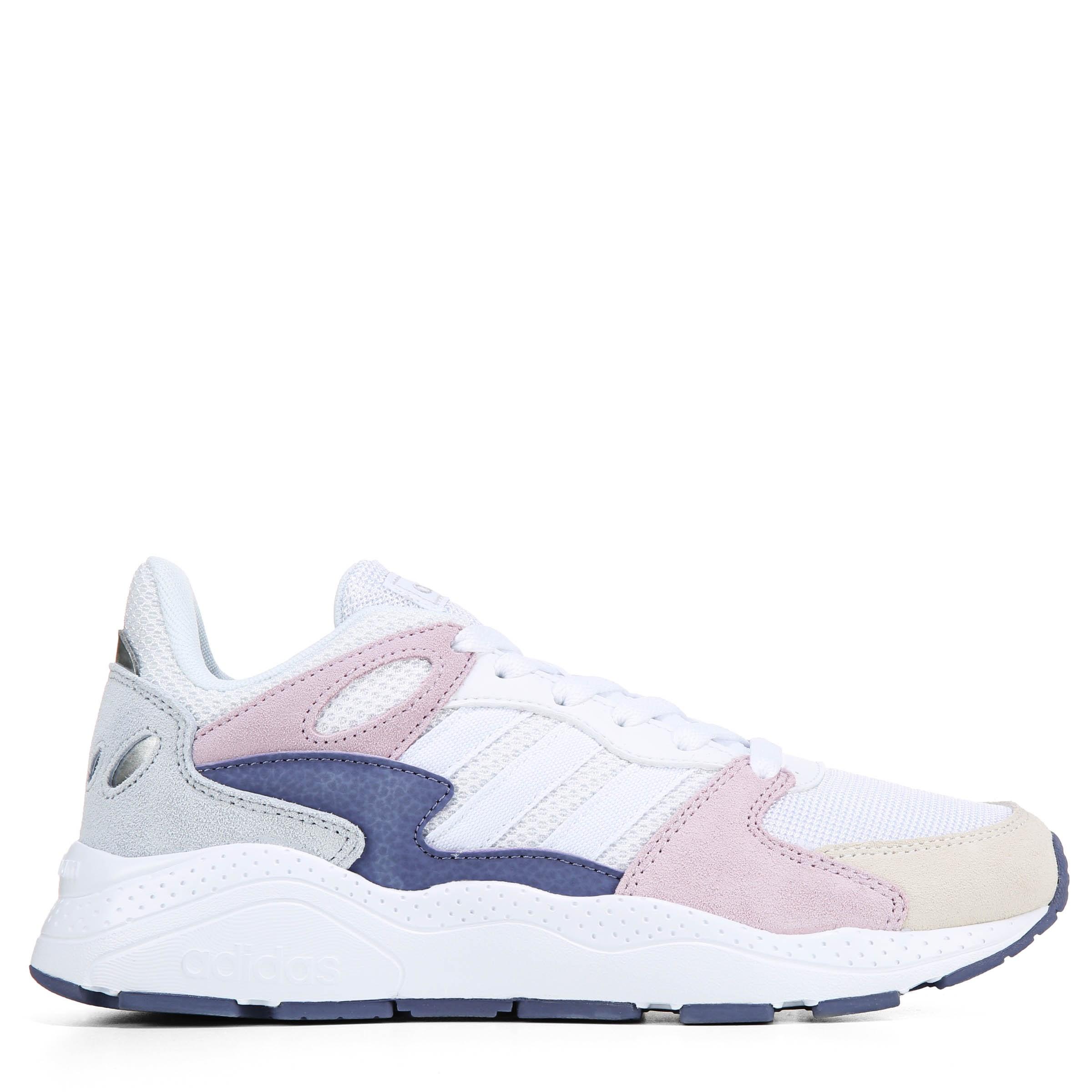 Adidas Leather Crazychaos Sneakers In White Pink Blue White Lyst