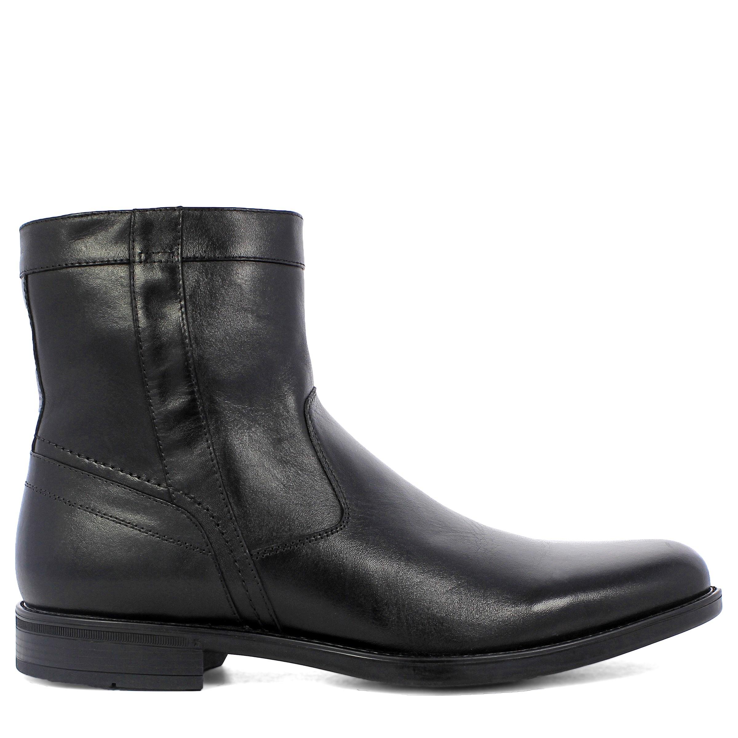Florsheim Leather Midtown Medium/x-wide Plain Toe Zip Boots in Black ...