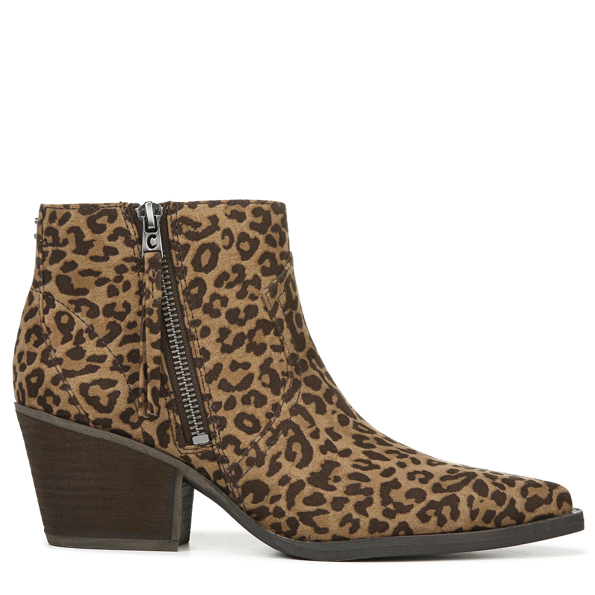 sam edelman leopard ankle boots