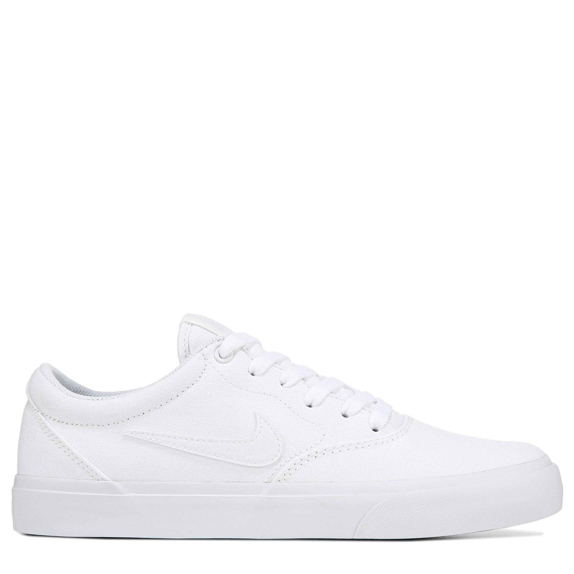 Nike Canvas Sb Charge Skate Shoes in White for Men - Lyst